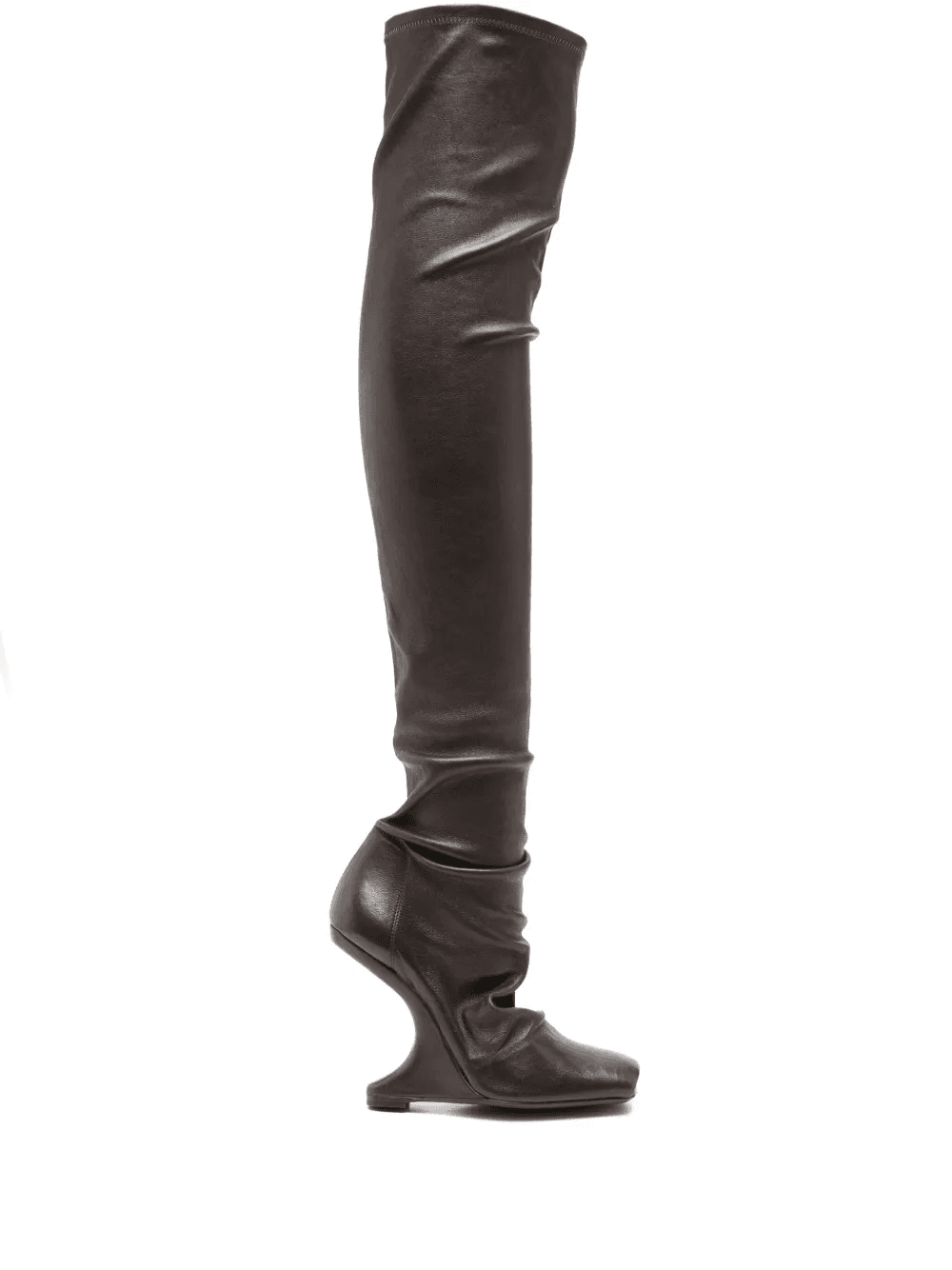 sculpted-heel over-the-knee boots - Image 1