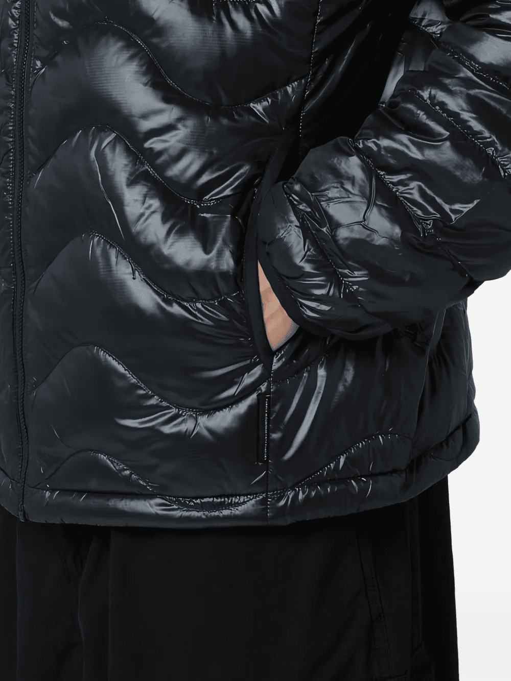 hooded quilted jacket - Image 1