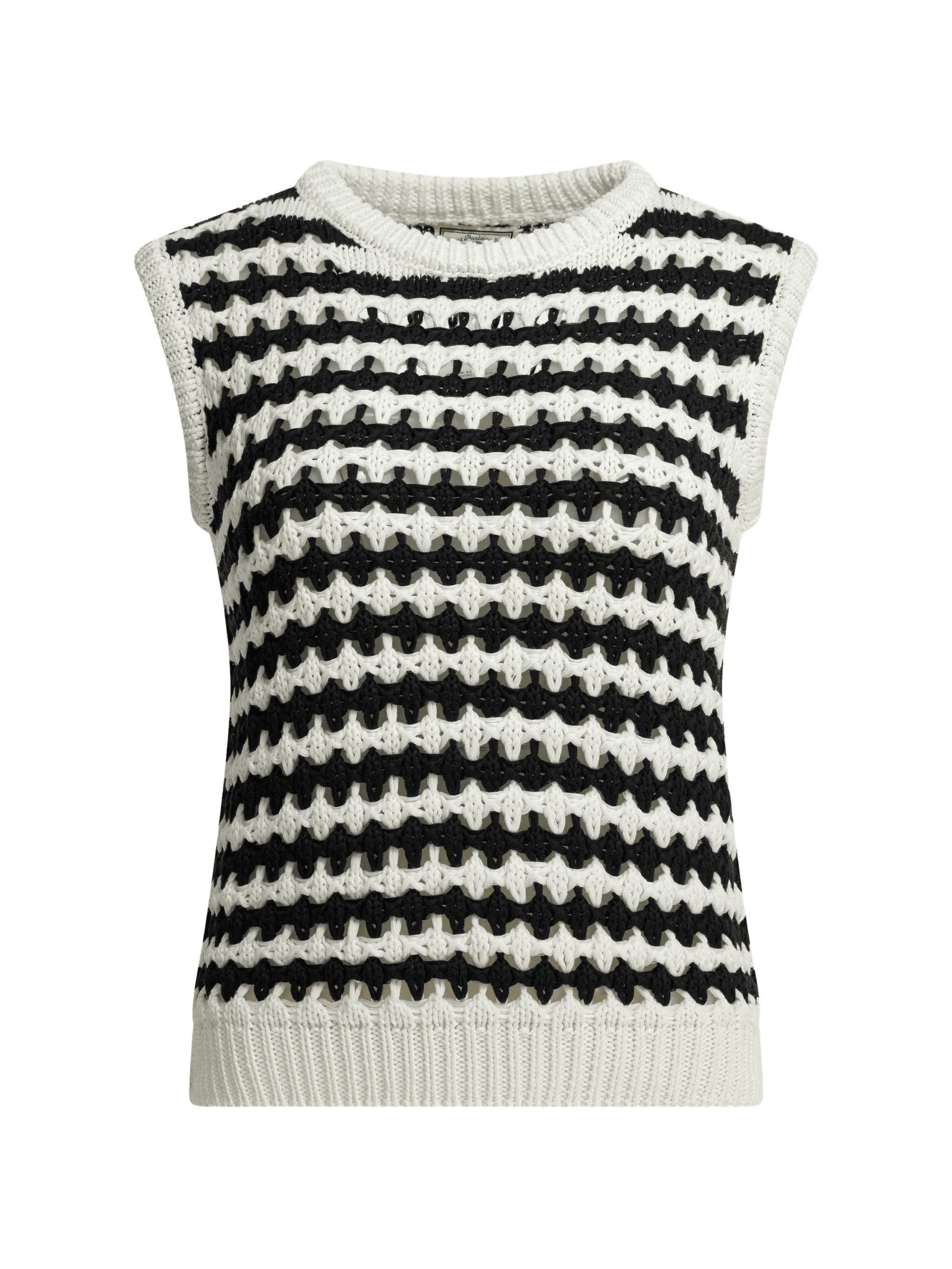 Rosie striped knitted vest - Image 1