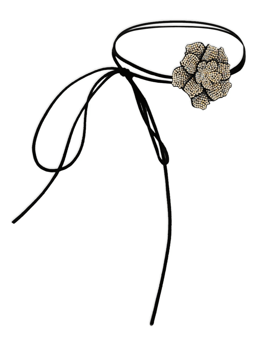 floral-appliquéd choker - Image 1