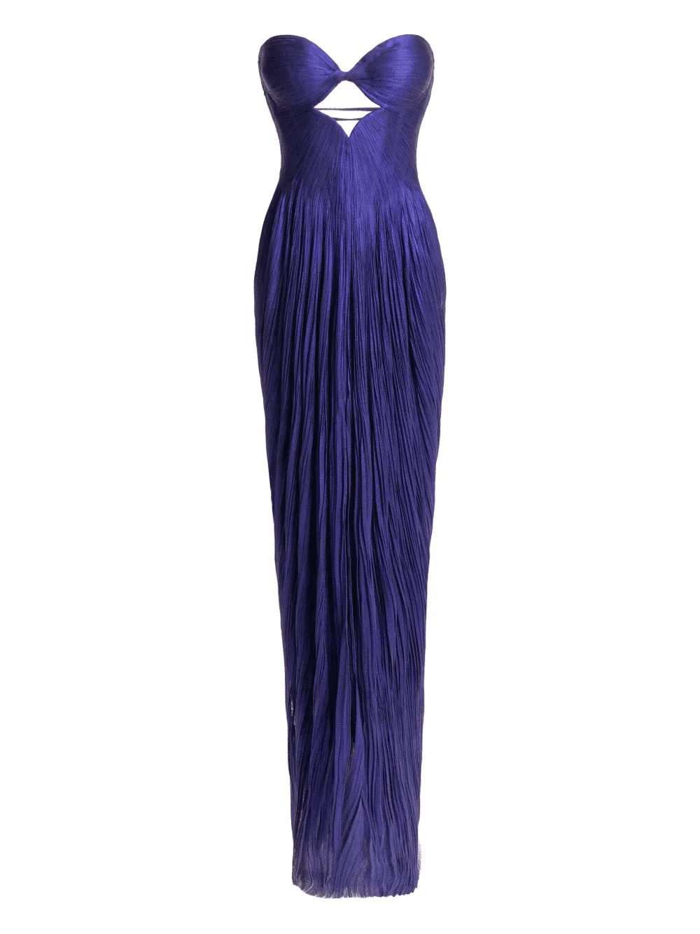 Stephanie cut-out lace-up maxi dress - Image 1