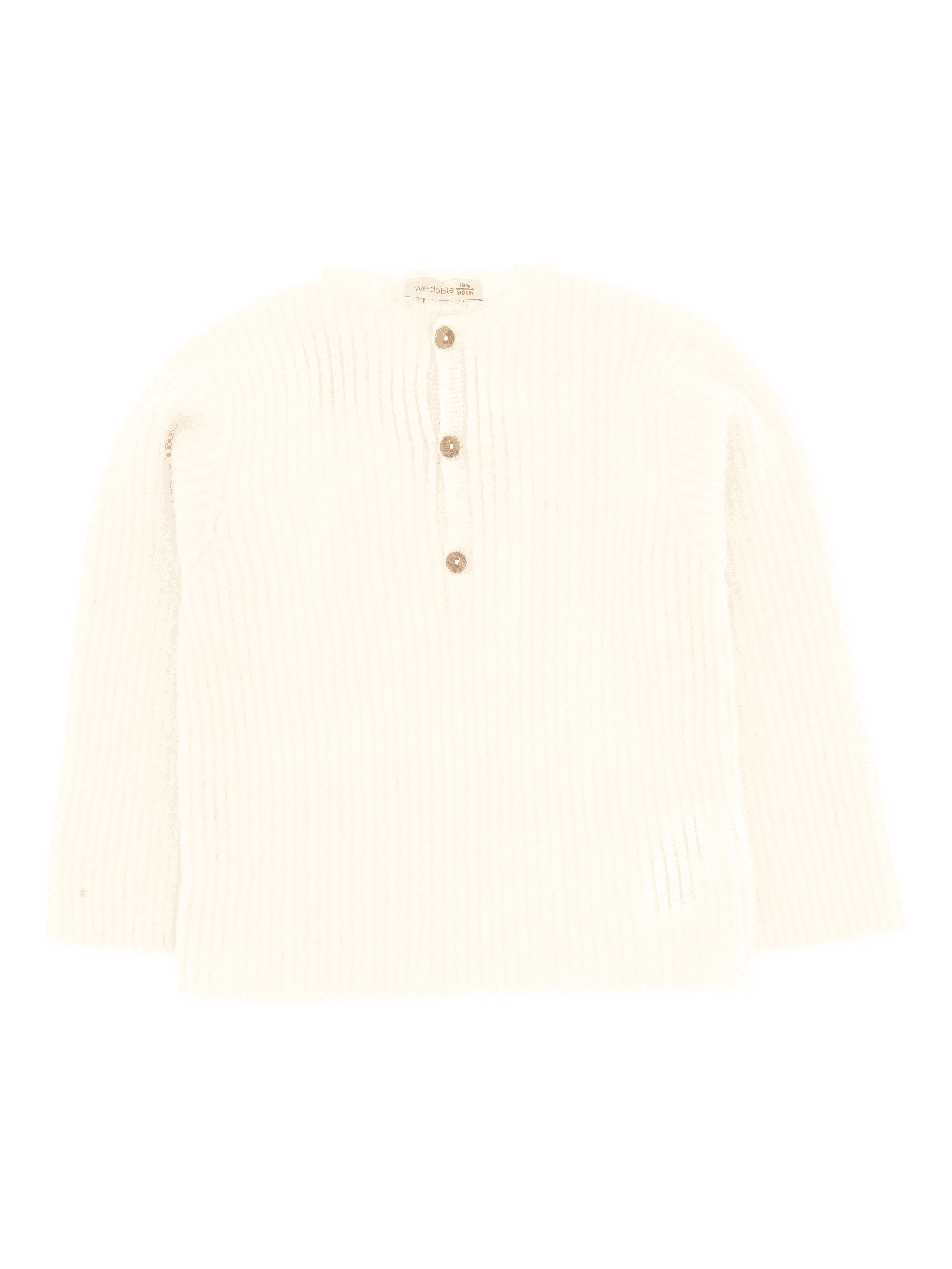 button ribbed sweater - Image 1