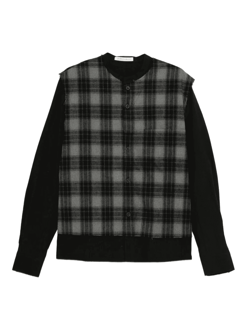 checked long-sleeved shirt - Image 1