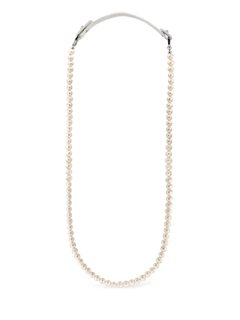 pearl leather necklace - Image 1