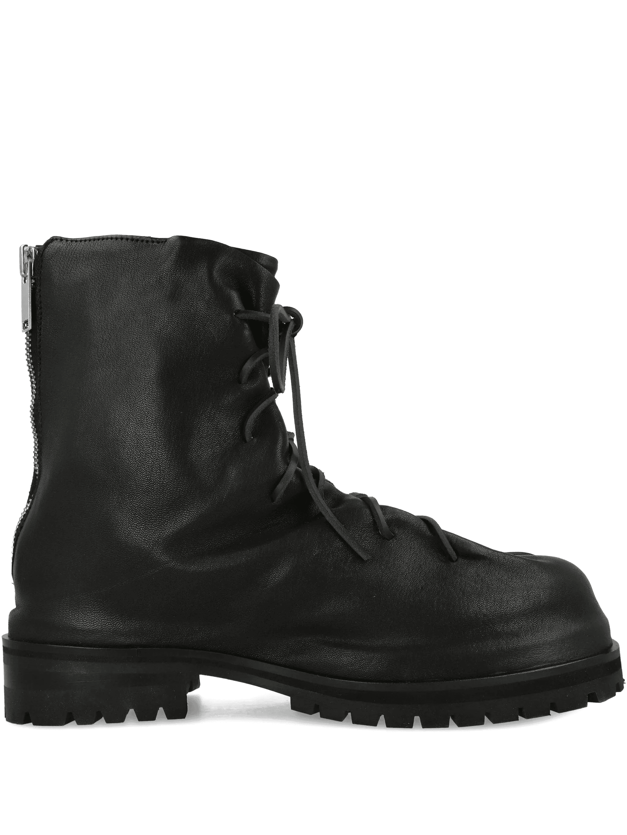 Marathon laced zip-up boots - Image 1