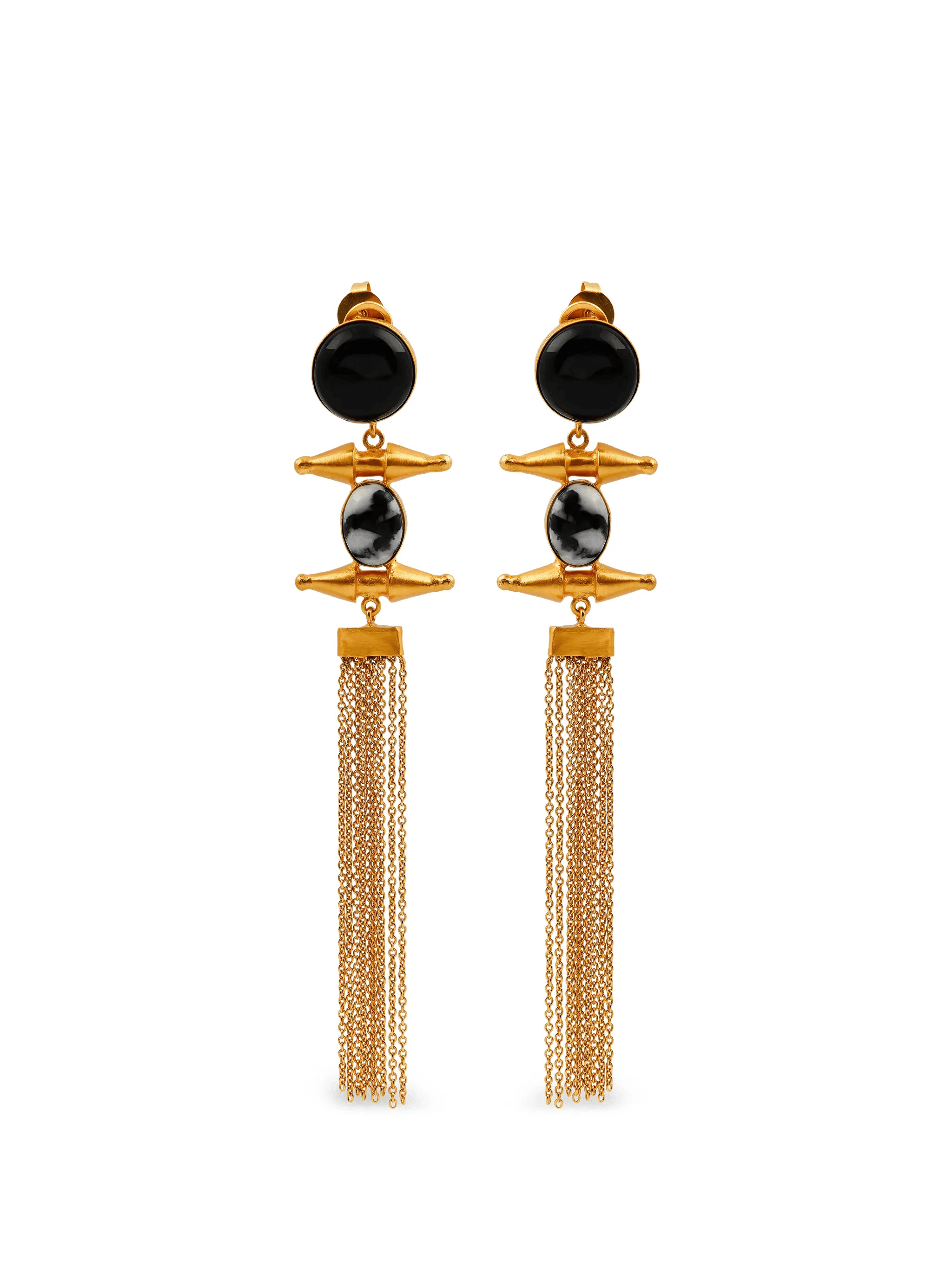 onyx pendant earrings - Image 1