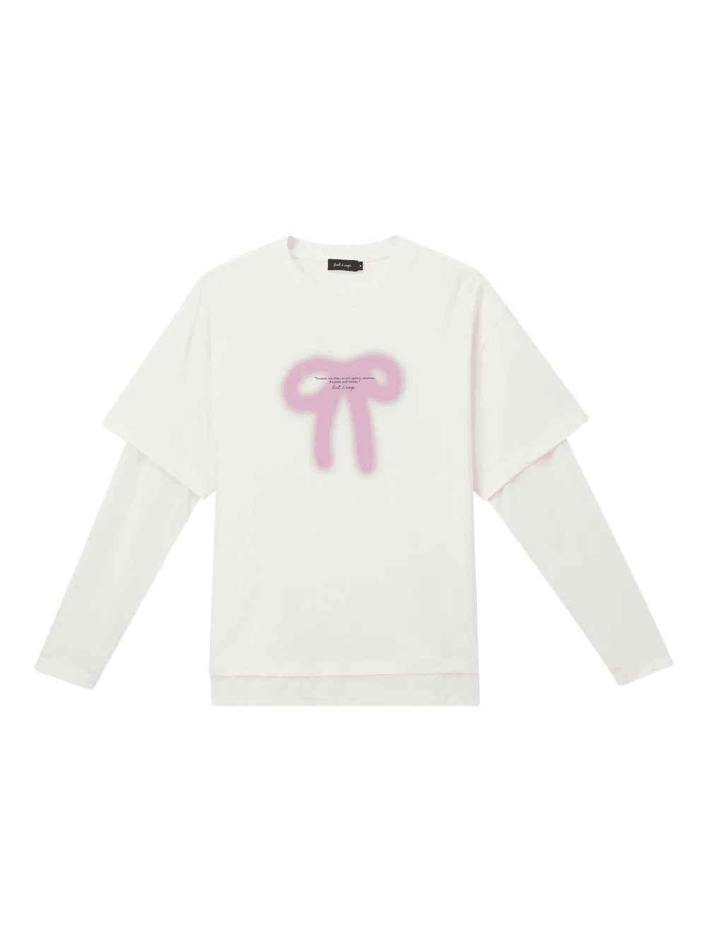 bow-print T-shirt - Image 1