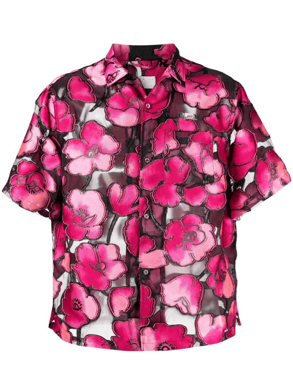 floral-print short-sleeve shirt - Image 1