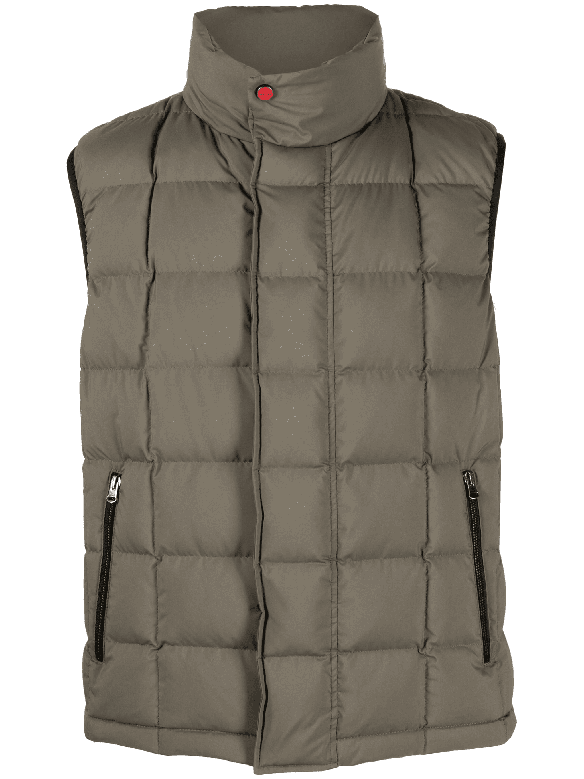 zip-up quilted down gilet - Image 1