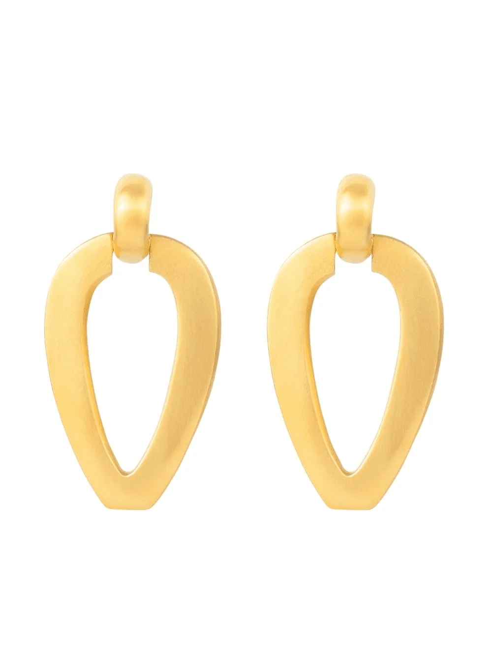 1980s drop-pendant clip-on earrings - Image 1