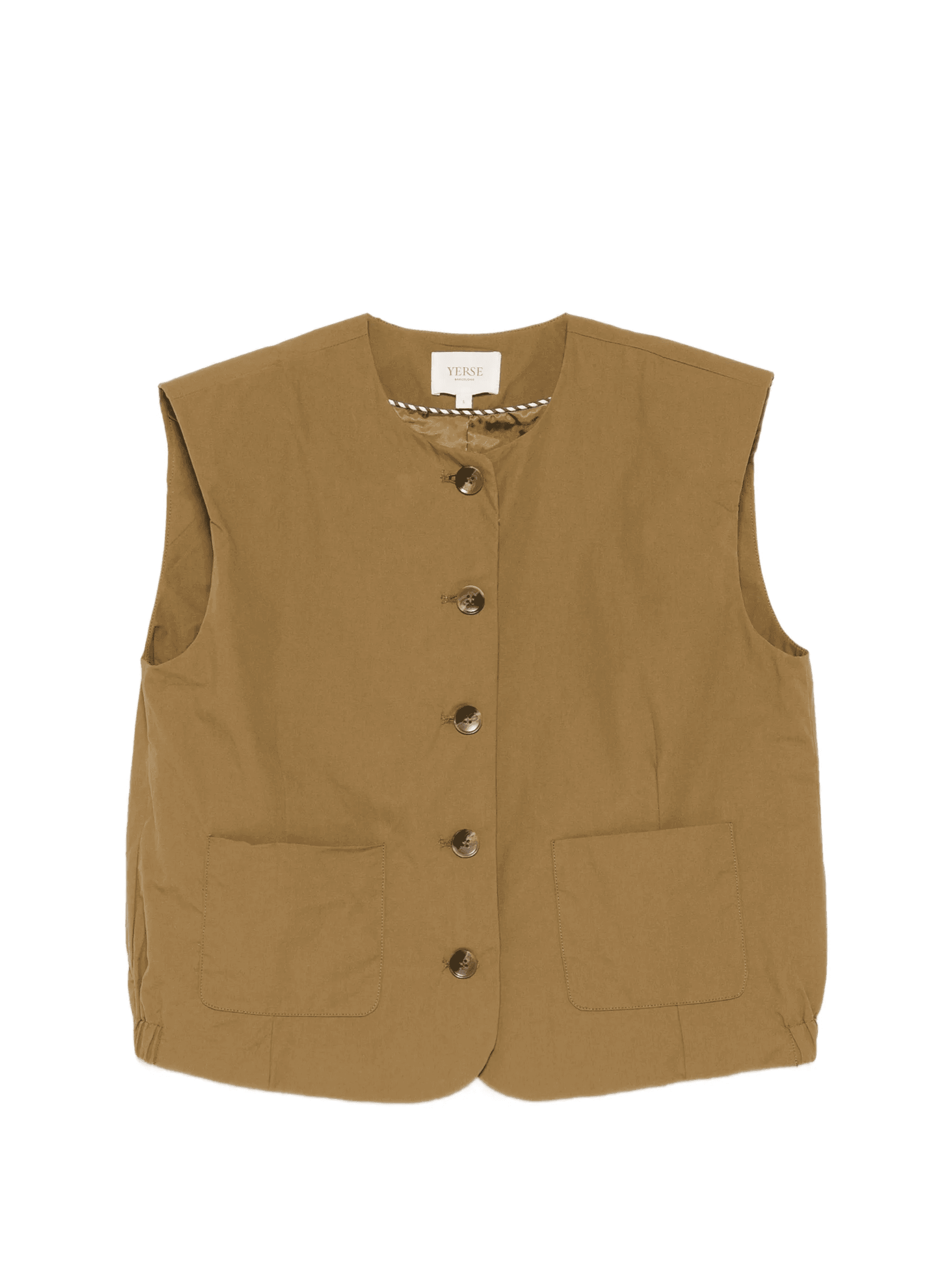 button cotton vest - Image 1