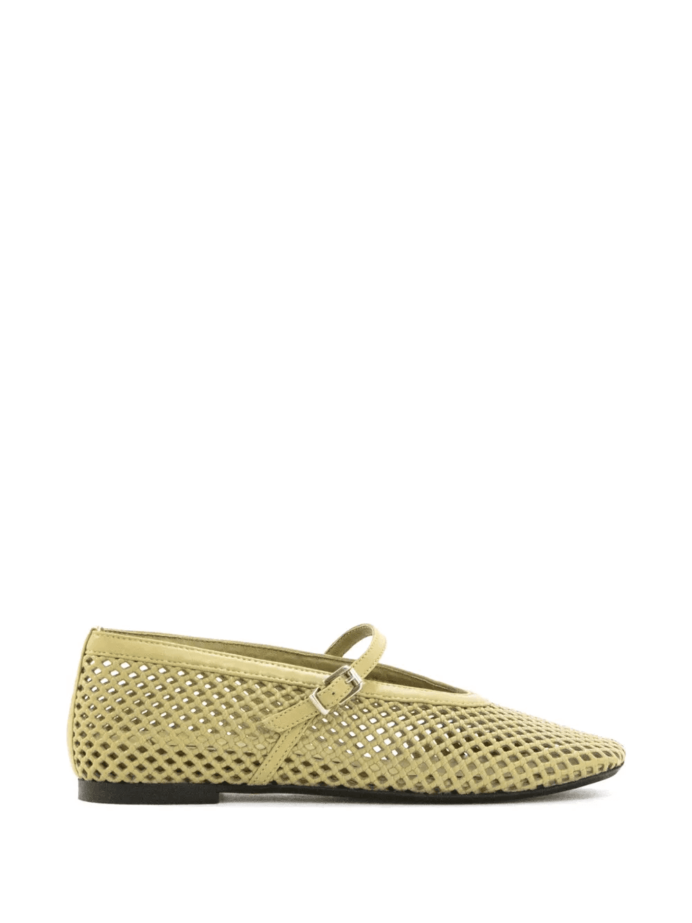buckle mesh ballet flats - Image 1