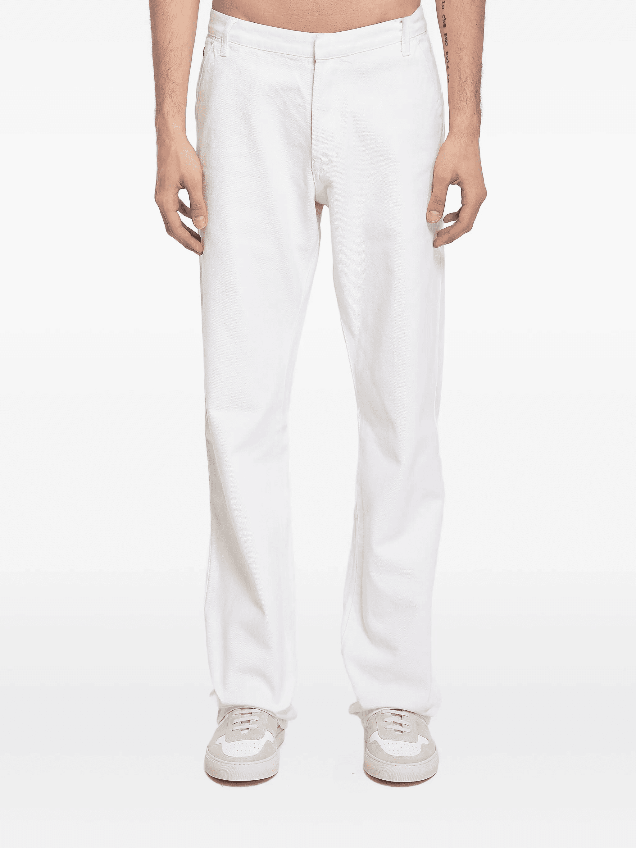 snap-button cotton jeans - Image 1