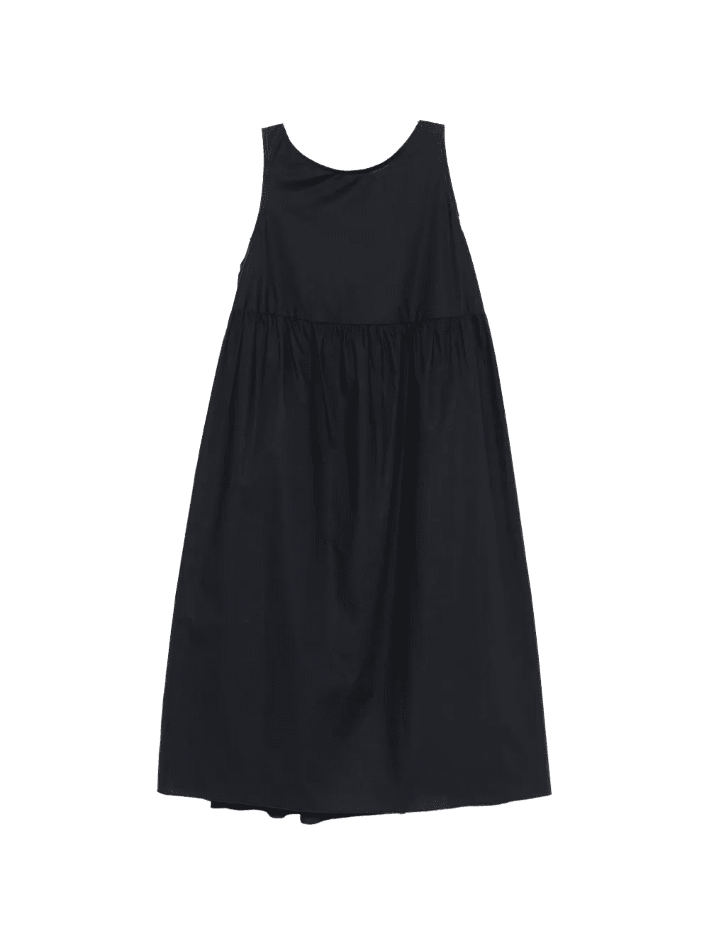 gathered-waist midi dress - Image 1