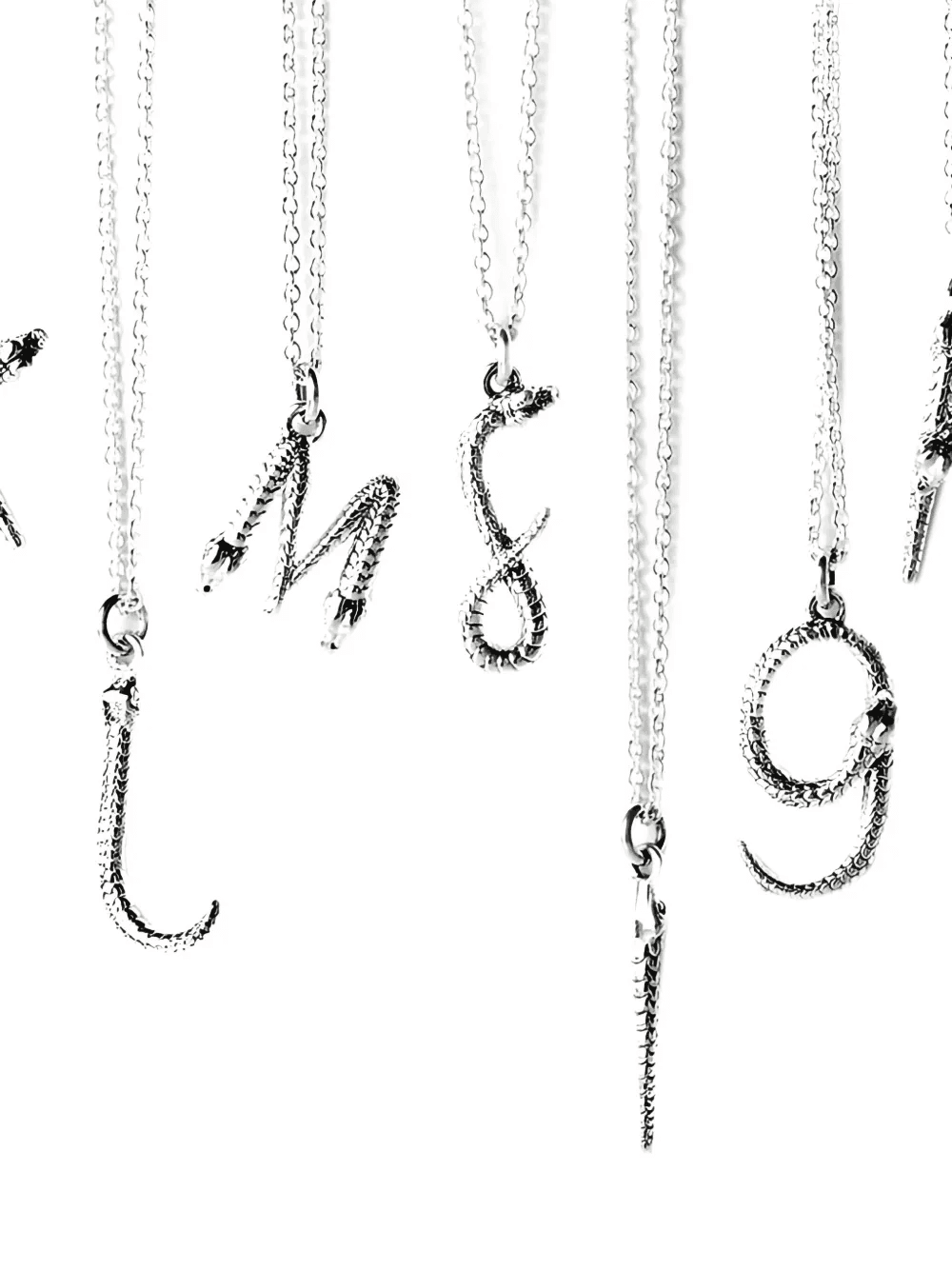 pre-owned letter-pendant necklace - Image 1