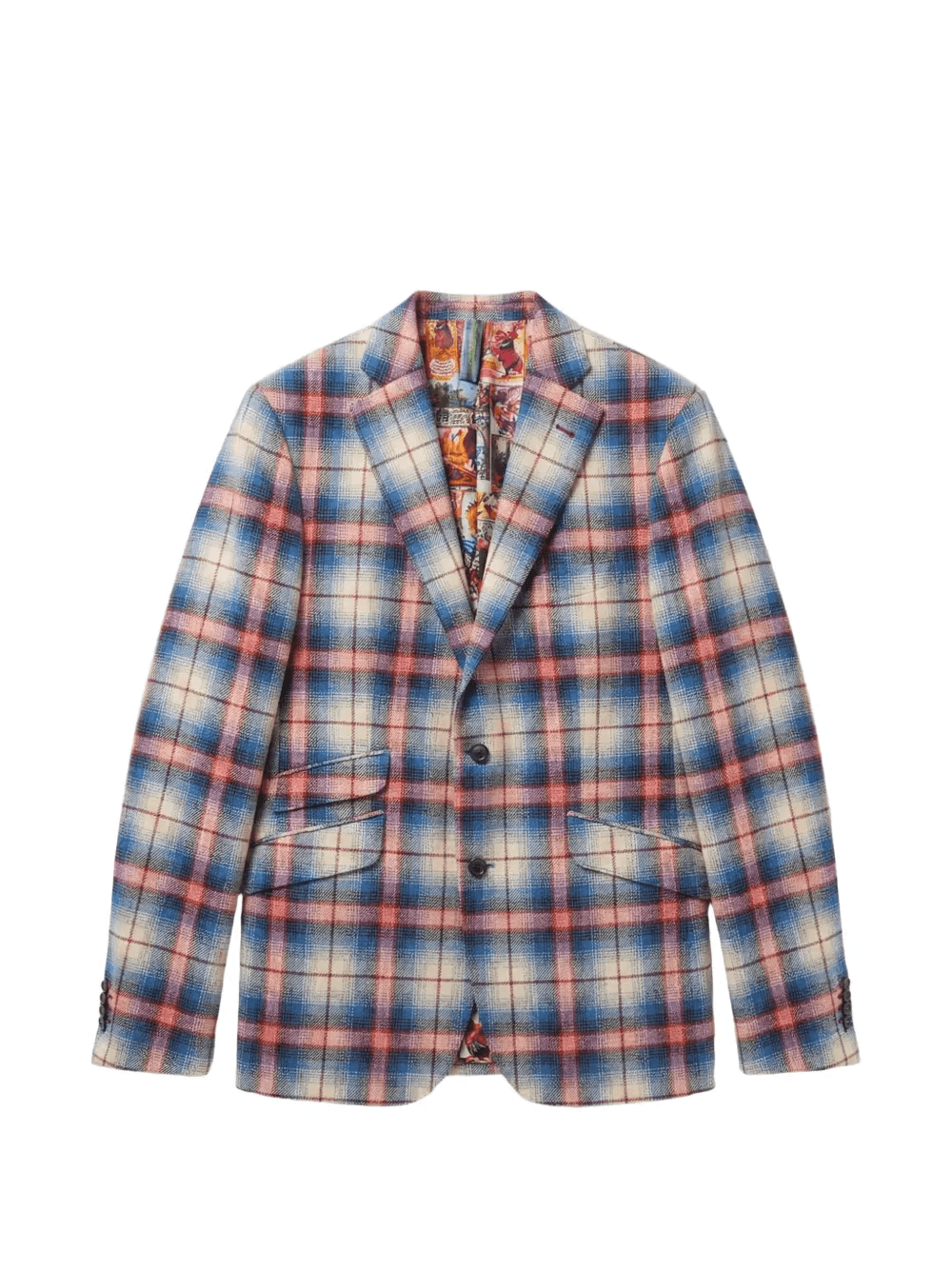 plaid-check blazer - Image 1