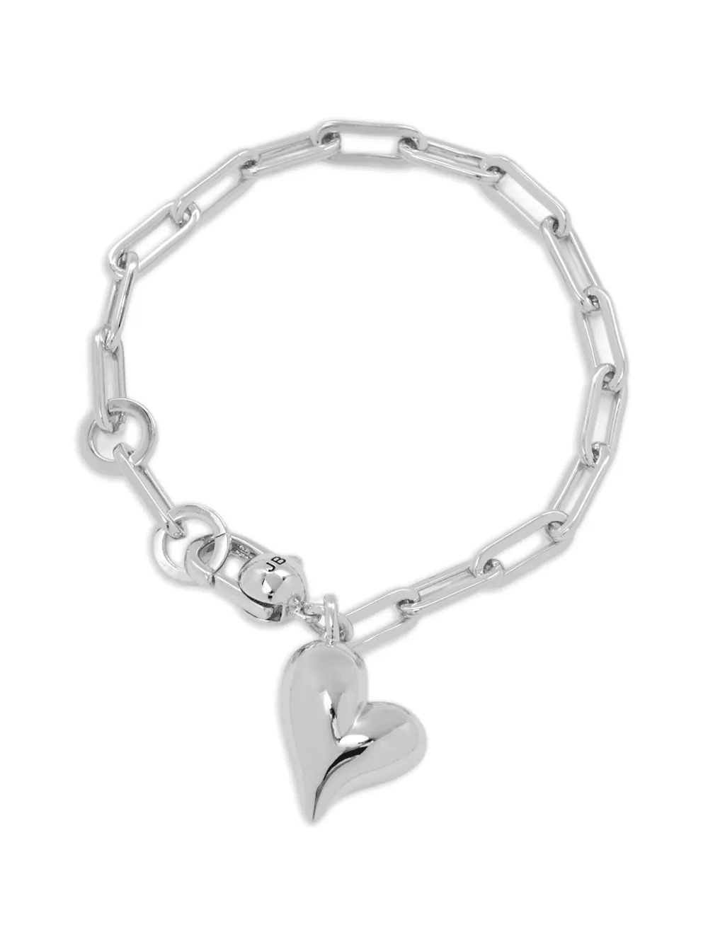 heart-pendant chain bracelet - Image 1