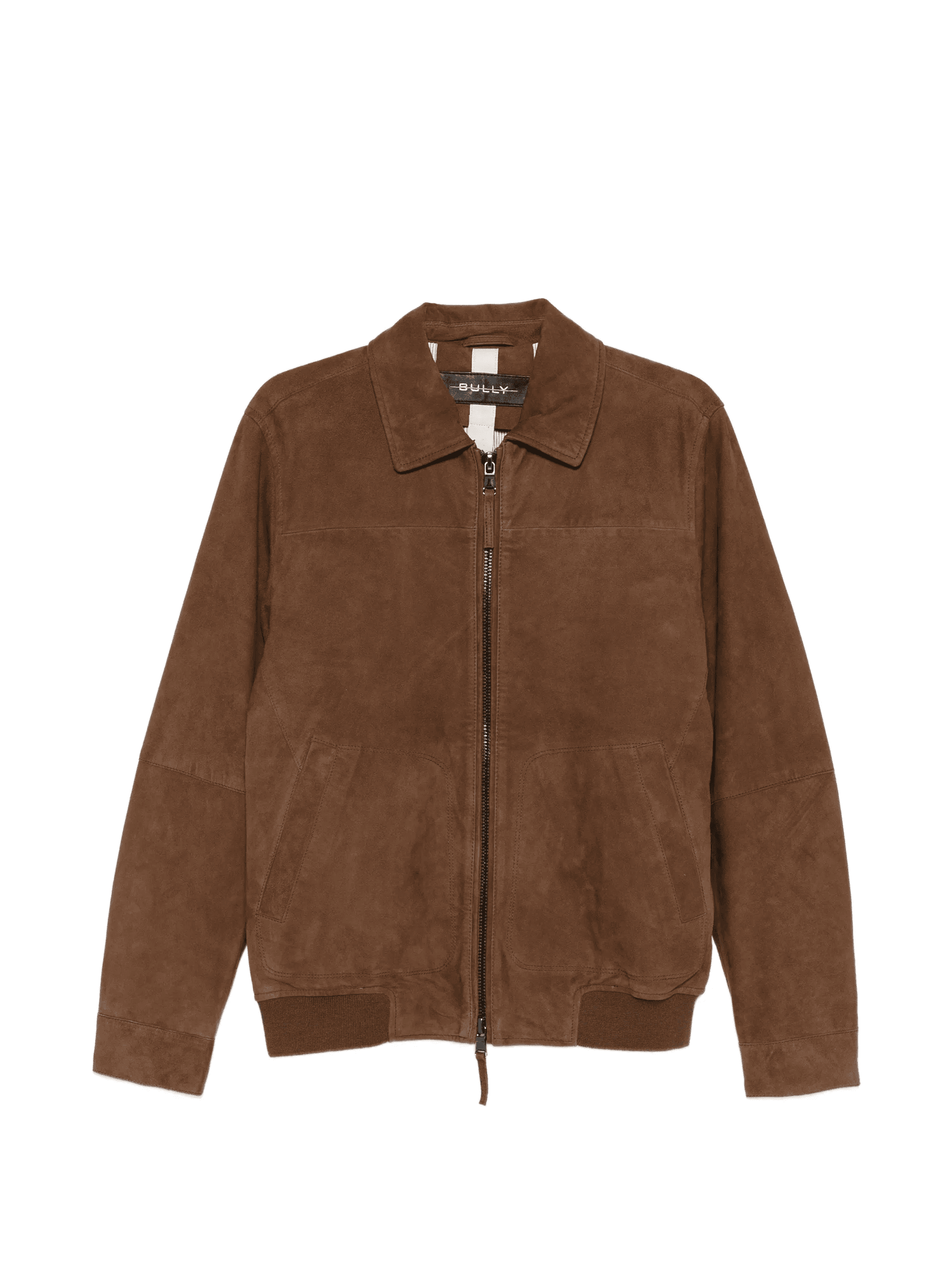zip-up suede jacket - Image 1