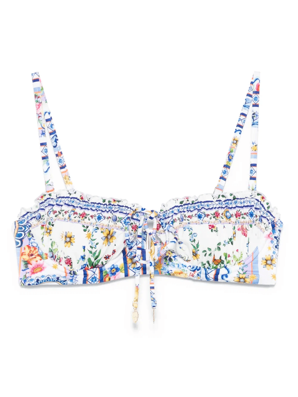 tie-front bikini top - Image 1