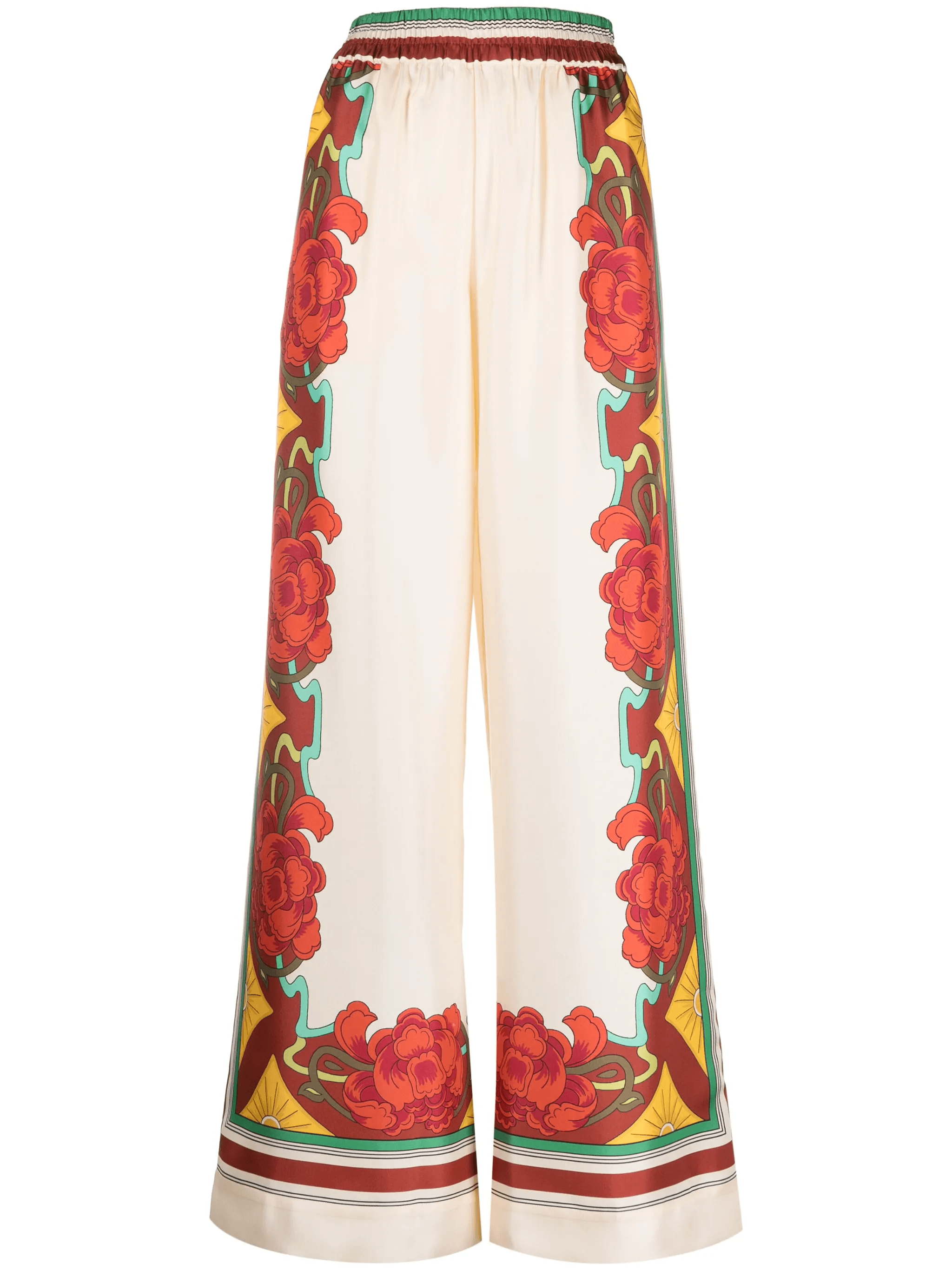 floral-print palazzo trousers - Image 1