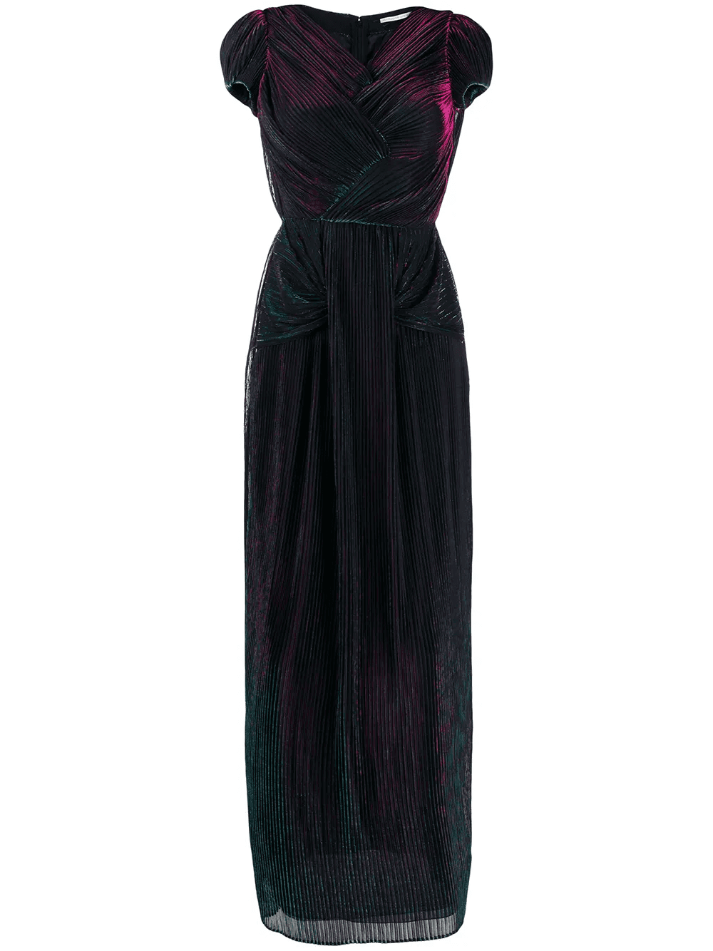 metallic sheen pleated dress - Image 1