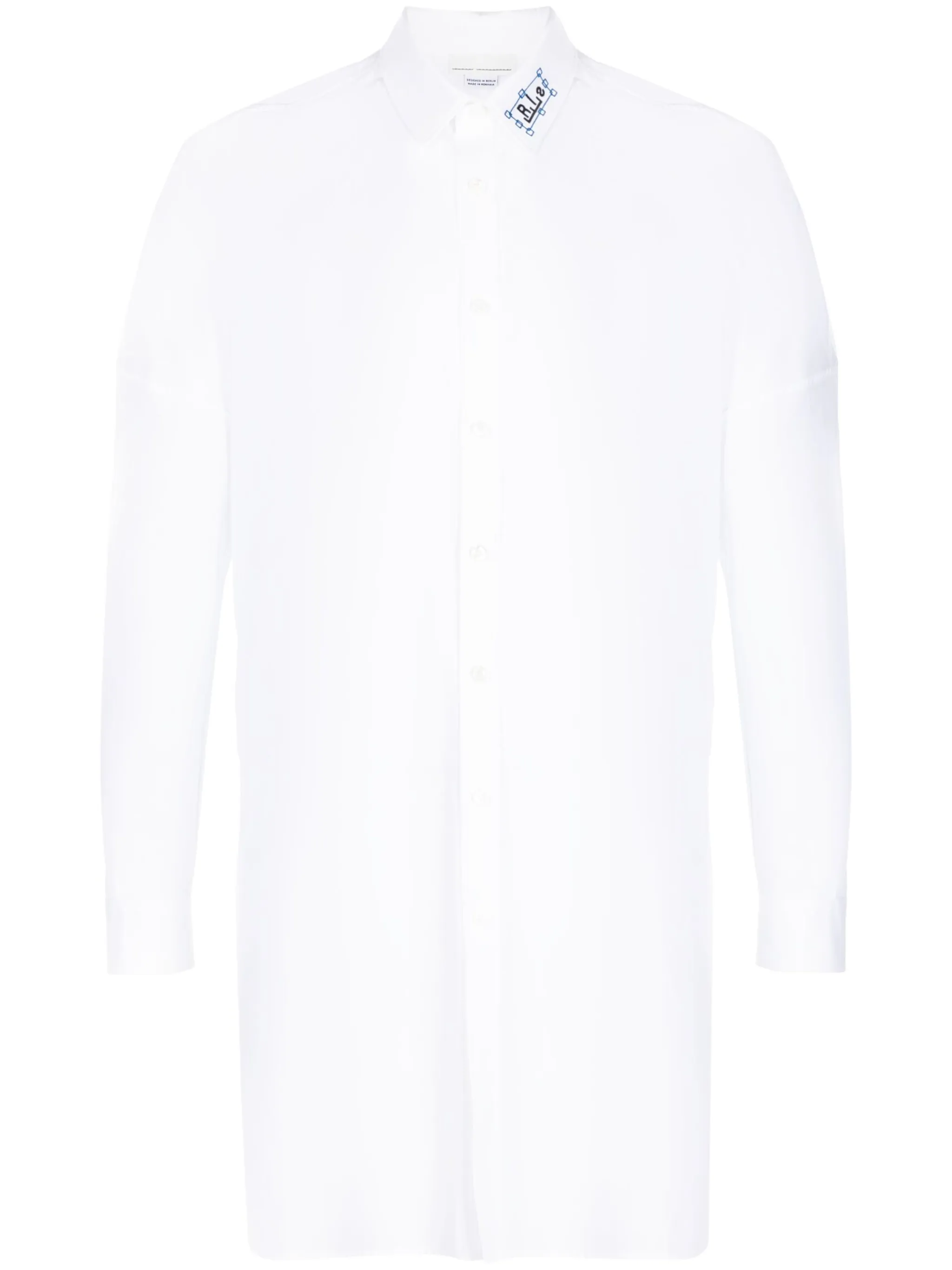 logo-print long-sleeve shirt - Image 1