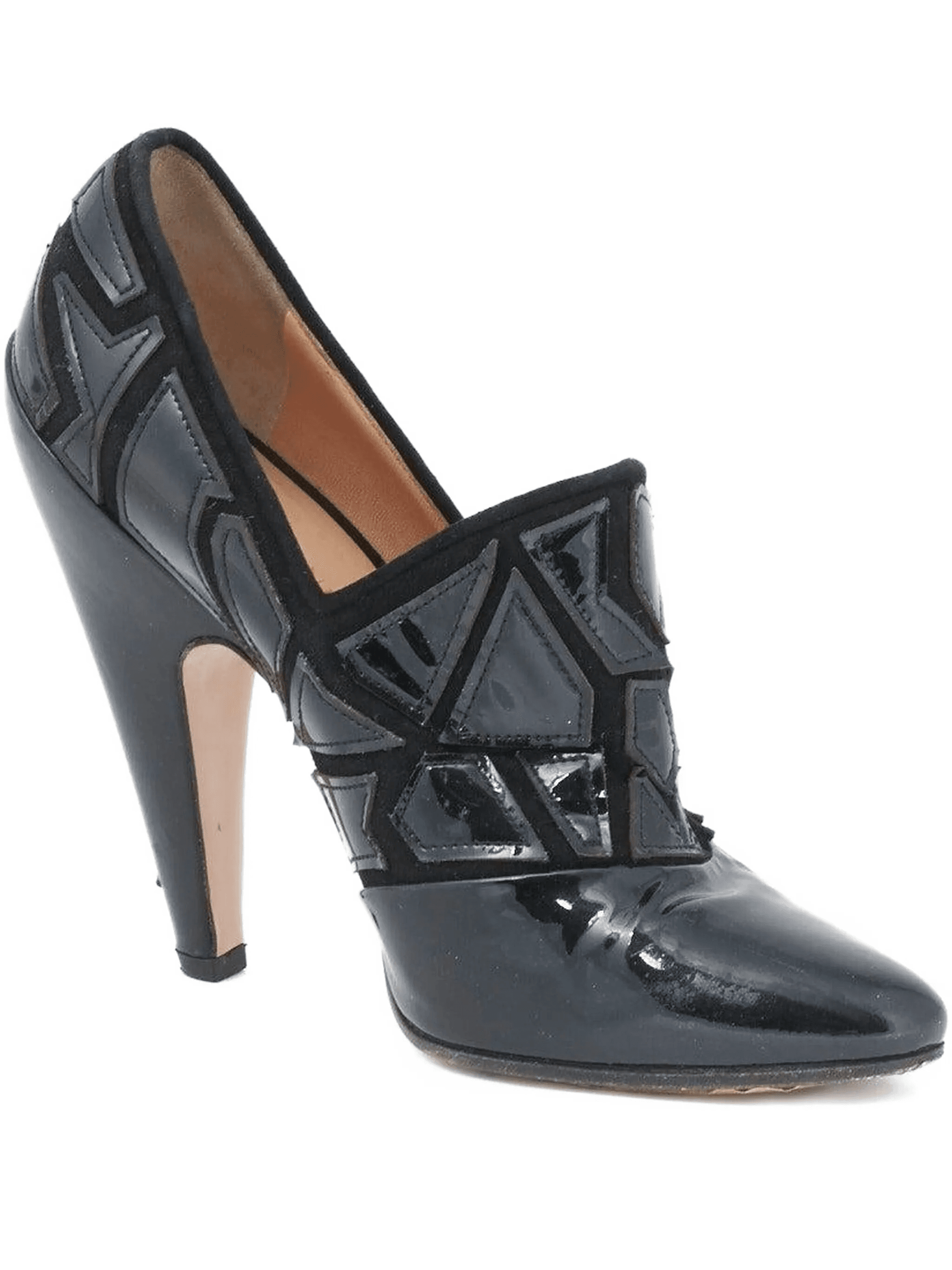 pre-owned 130mm leather pumps - Image 1