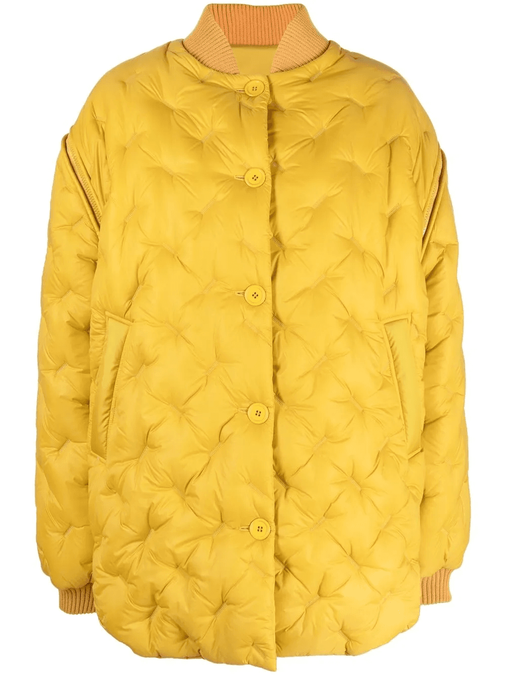 embossed-detail padded jacket - Image 1