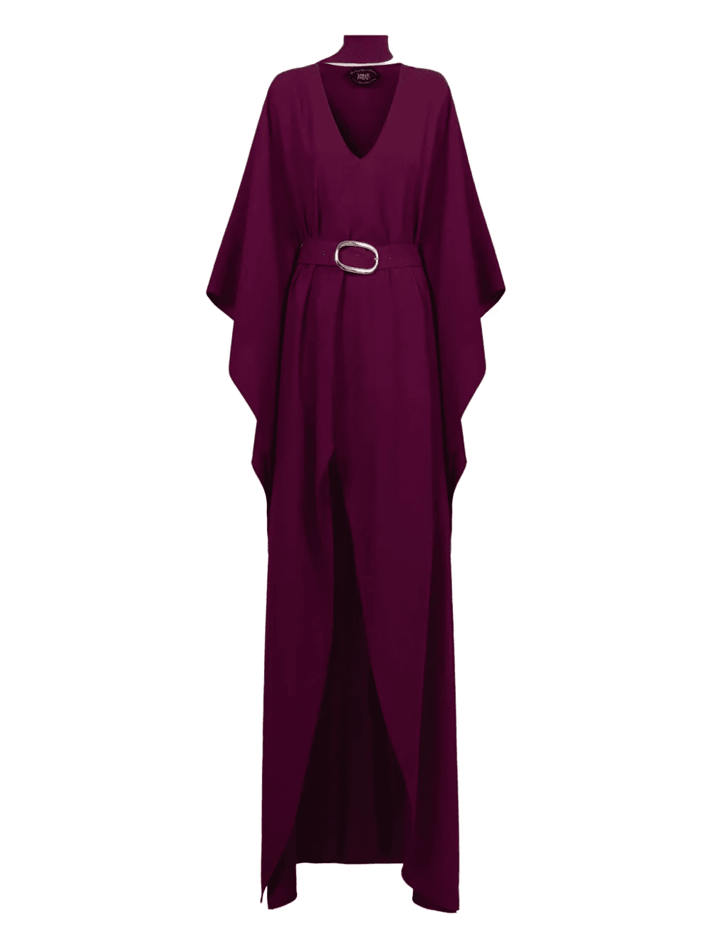 Cassandra belted  V-neck dress - Image 1