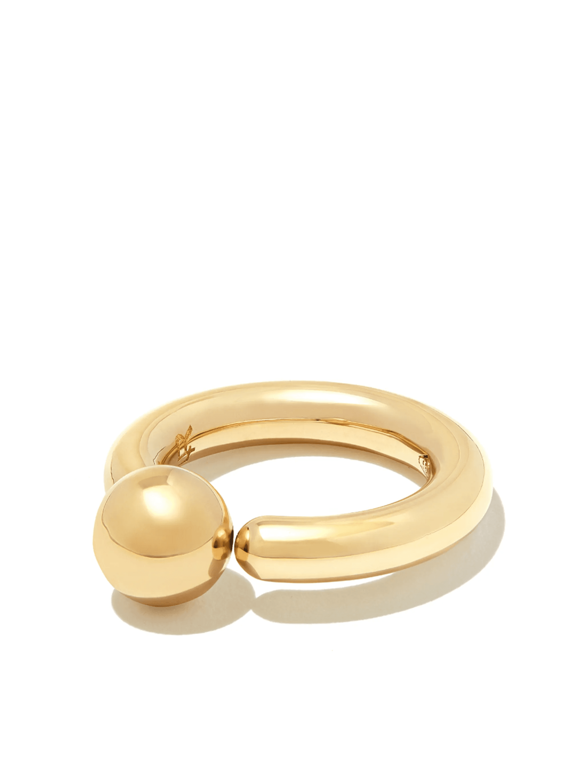 14kt yellow gold 1 Ball ring - Image 1