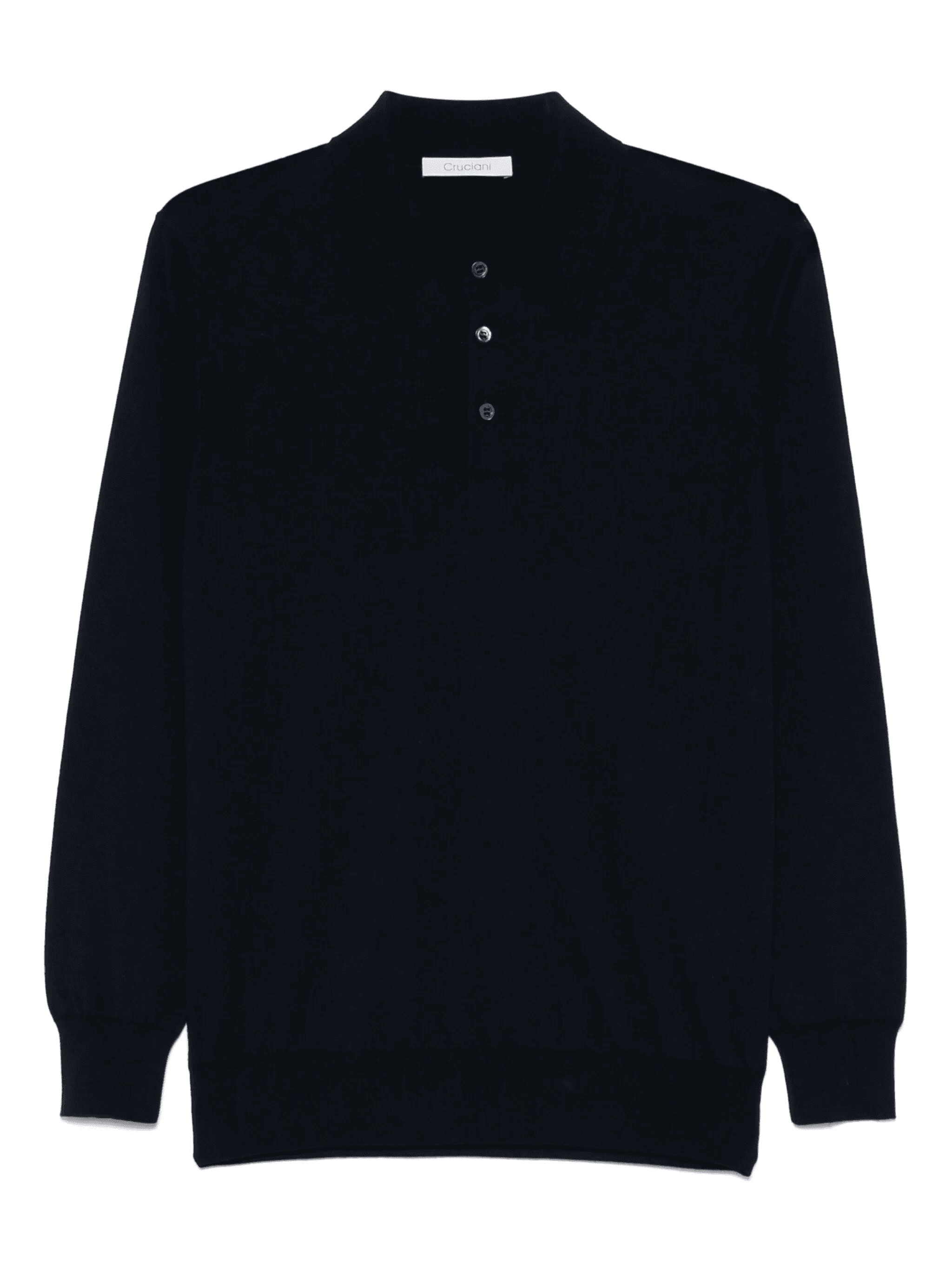 fine-ribbed polo shirt - Image 1