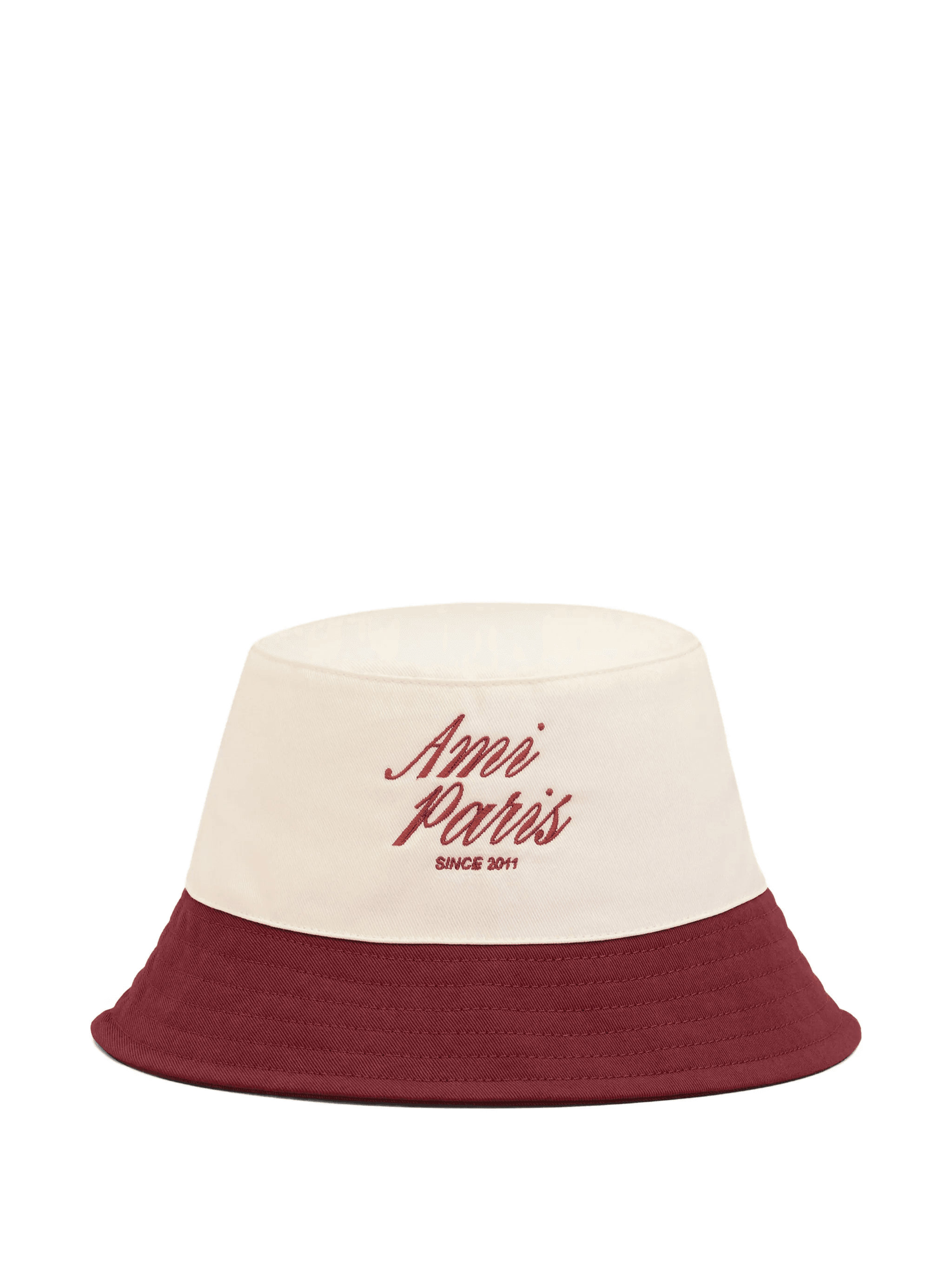 red and white Ami Paris bucket hat - Image 1