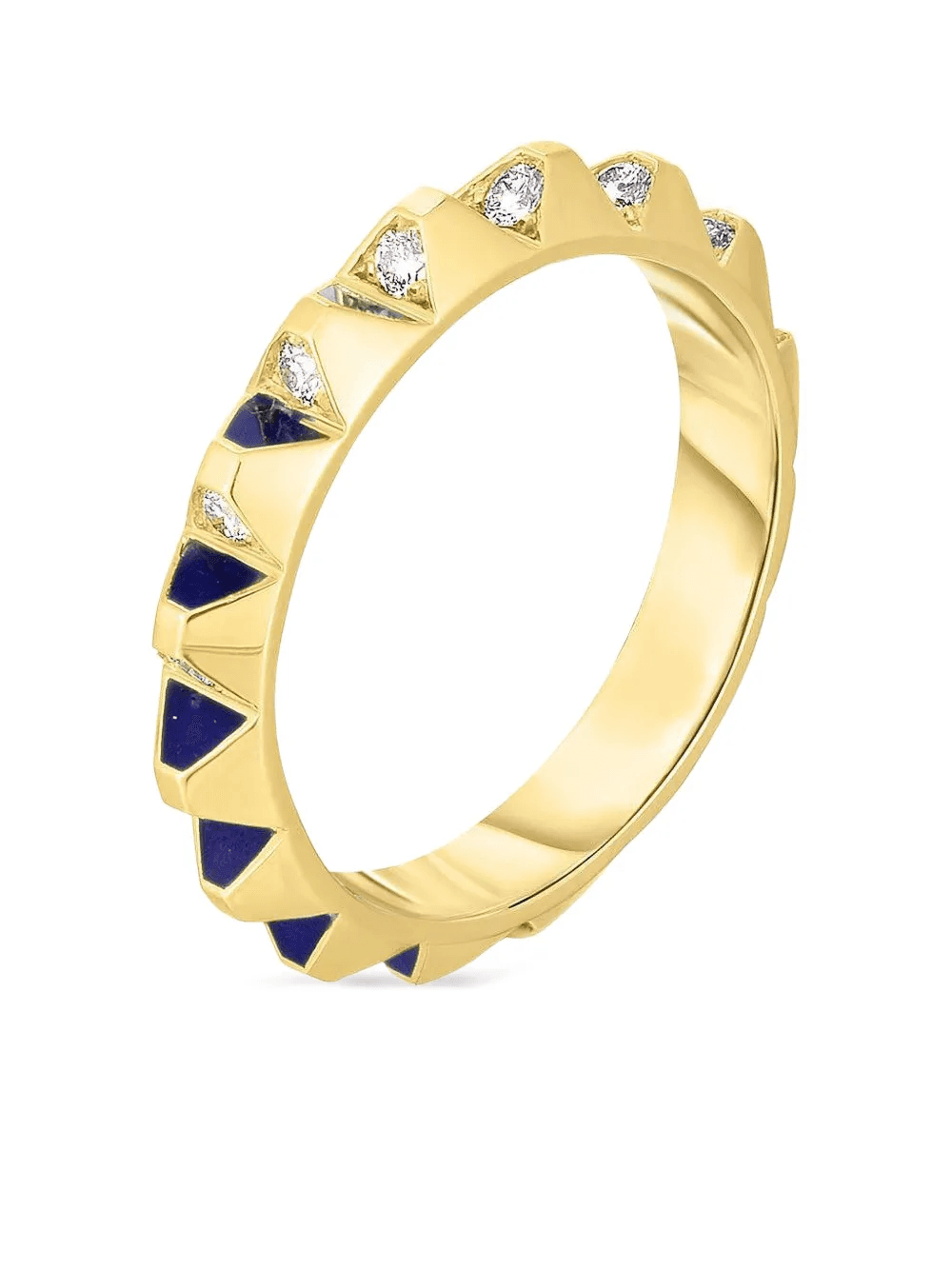 18K yellow gold Spike diamond ring - Image 1