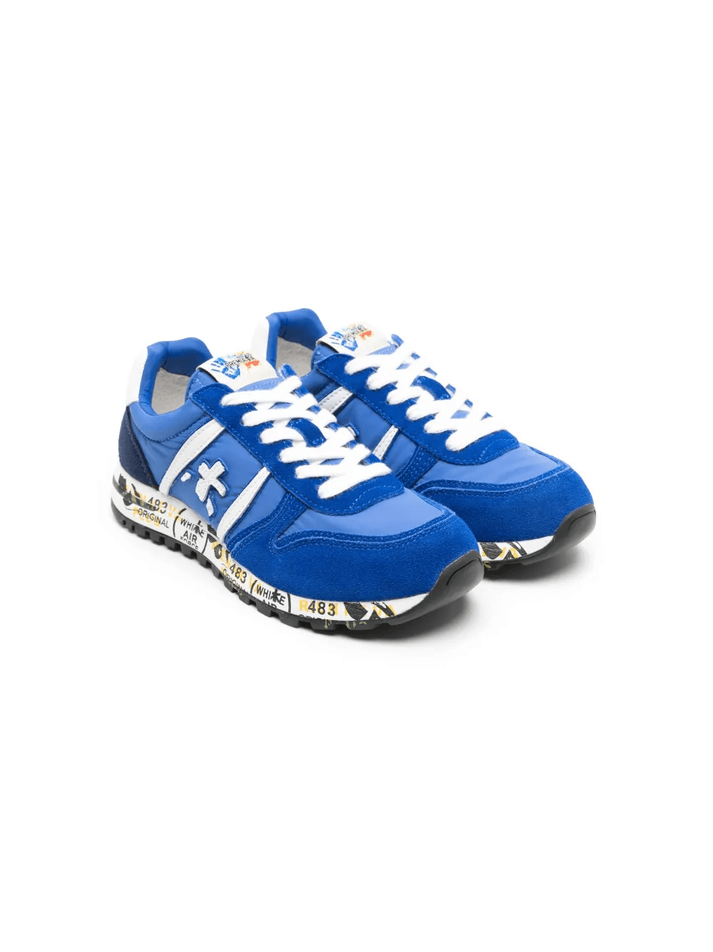 Skyb 8001B logo-patch sneakers - Image 1