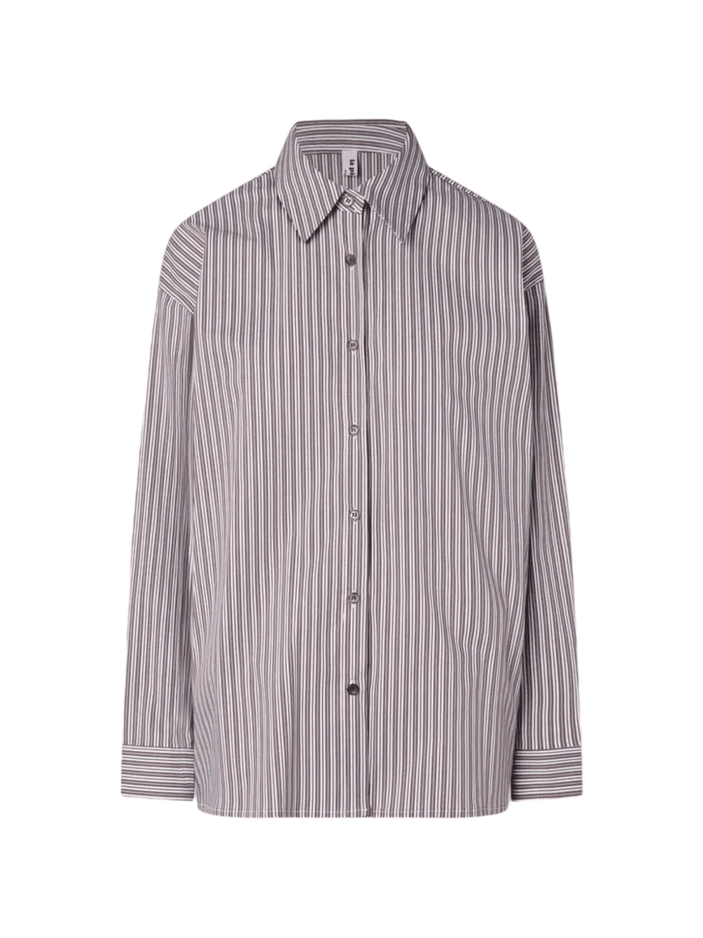striped long-sleeve shirt - Image 1