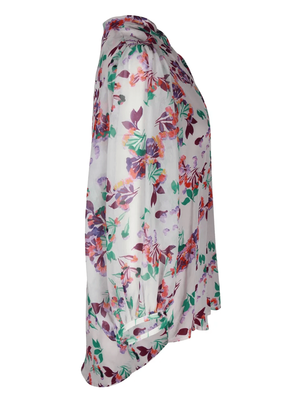 floral-print puff-sleeve blouse - Image 1