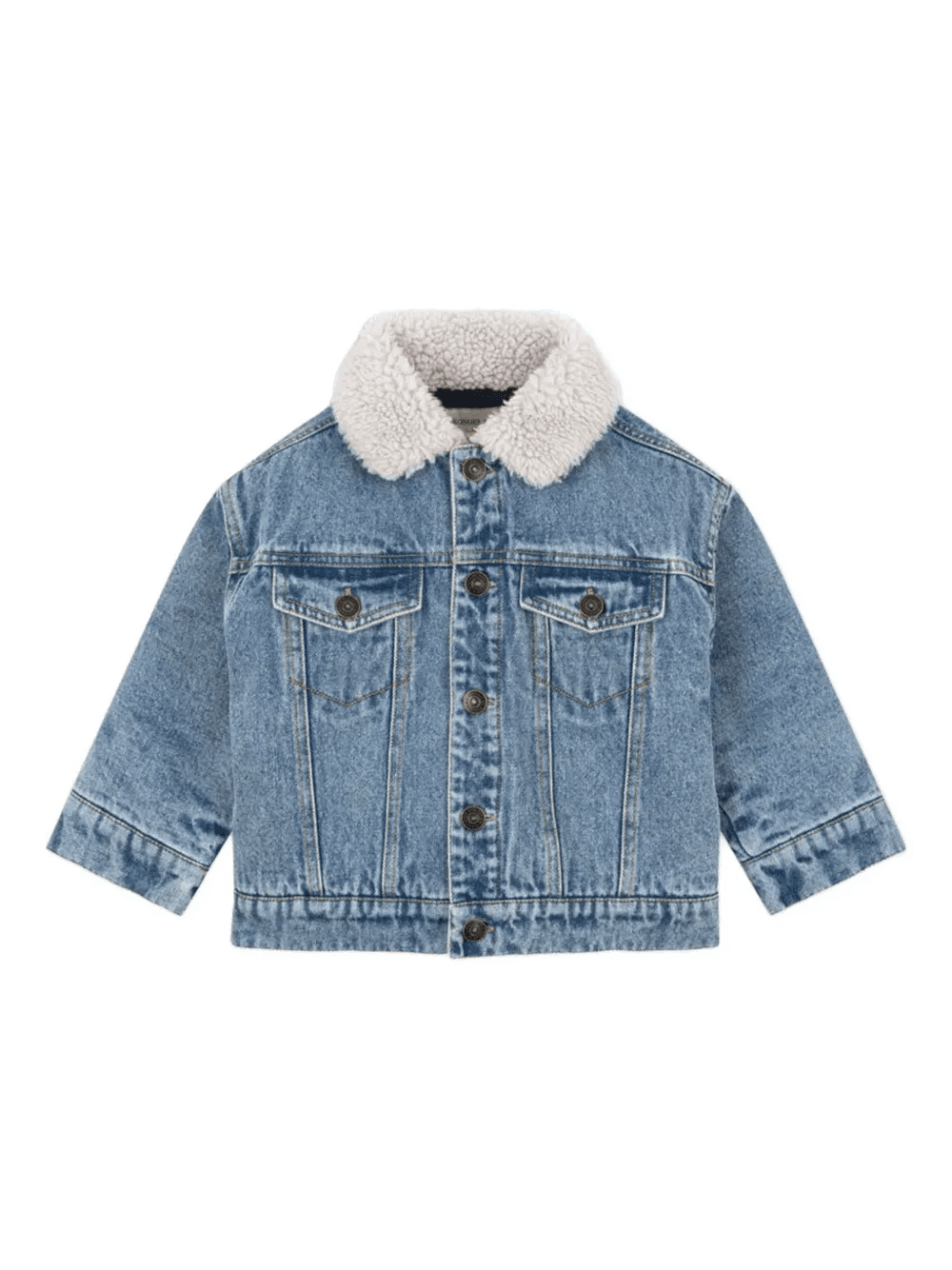 shearling collar graphic jacket - Image 1