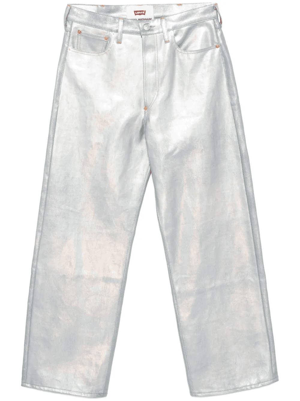 foiled-print straight-leg jeans - Image 1