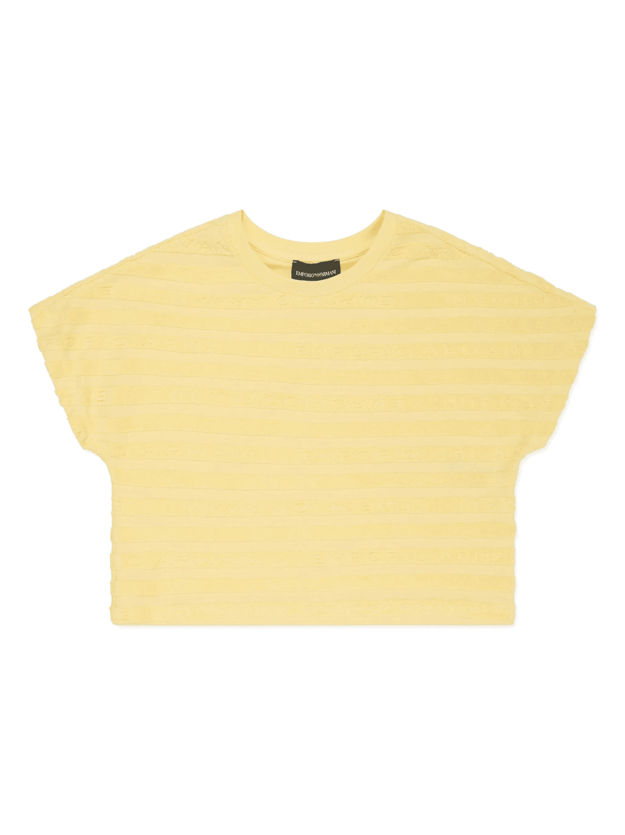 logo-debossed striped T-shirt - Image 1