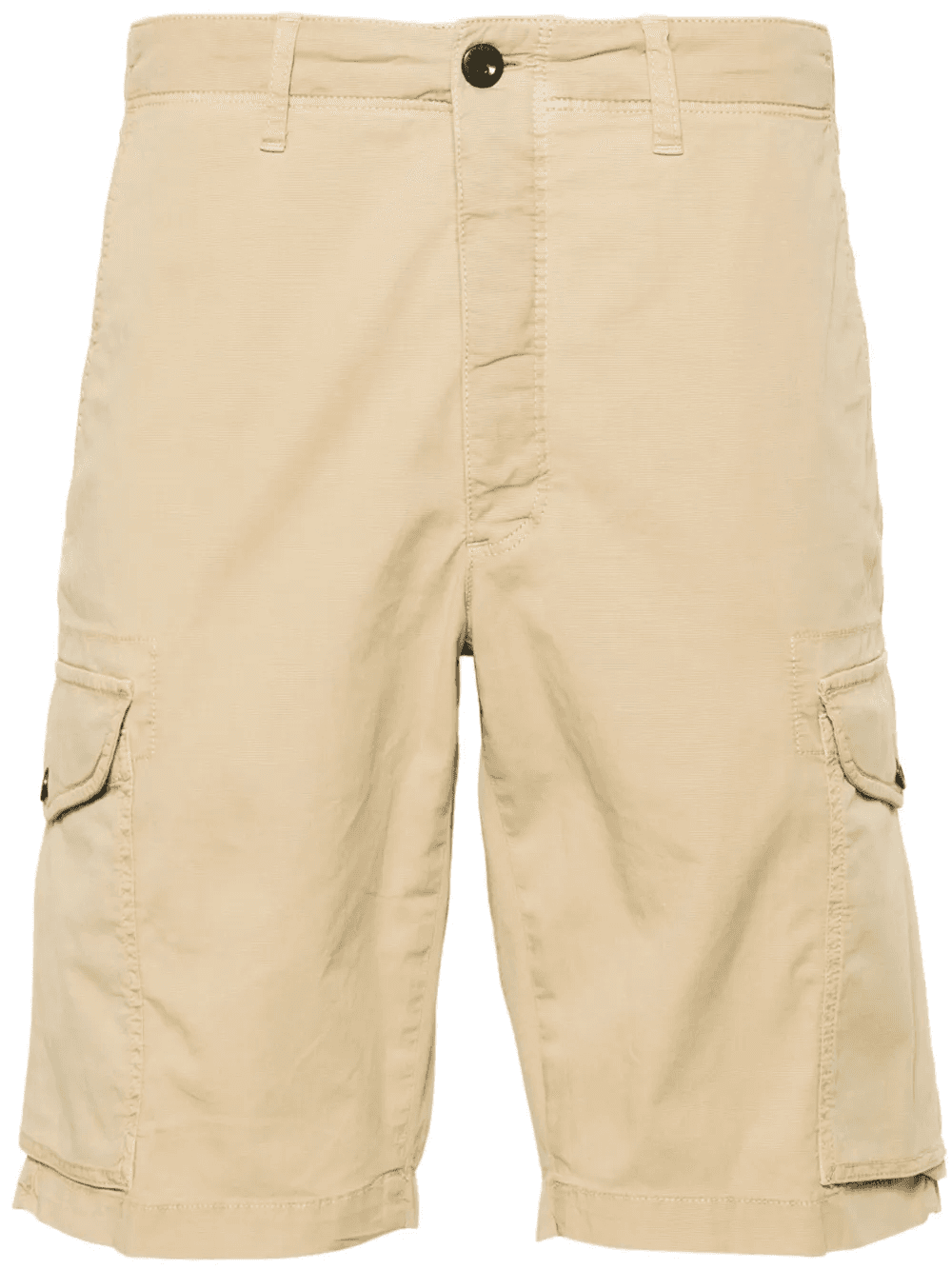 textured cotton cargo shorts - Image 1