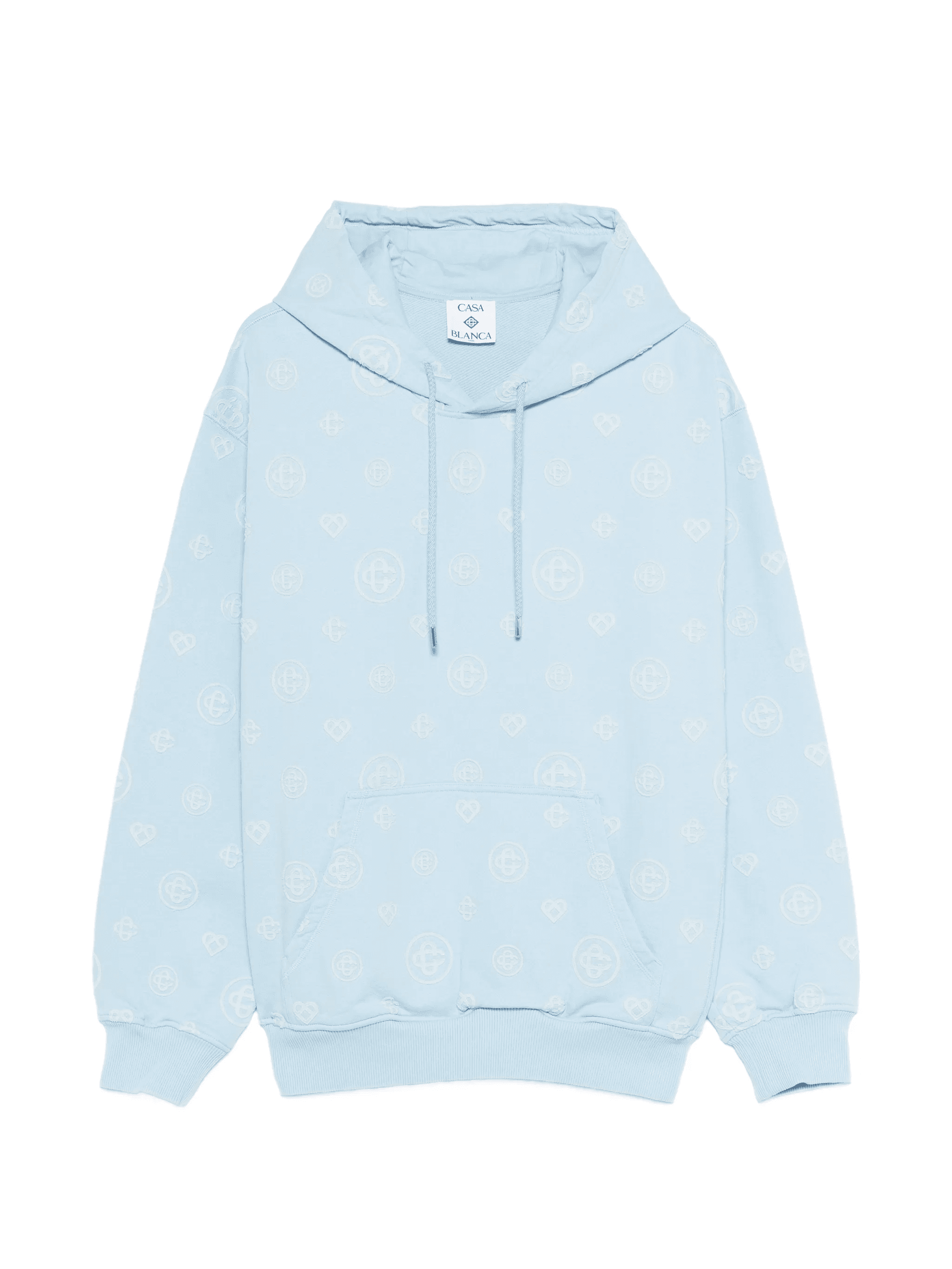 monogram-appliqué hoodie - Image 1