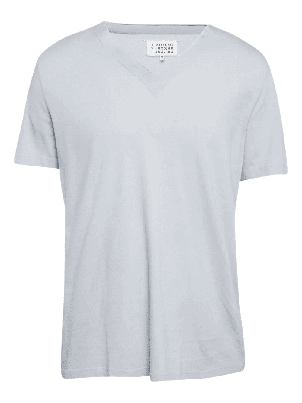 V-neck cotton T-shirt - Image 1