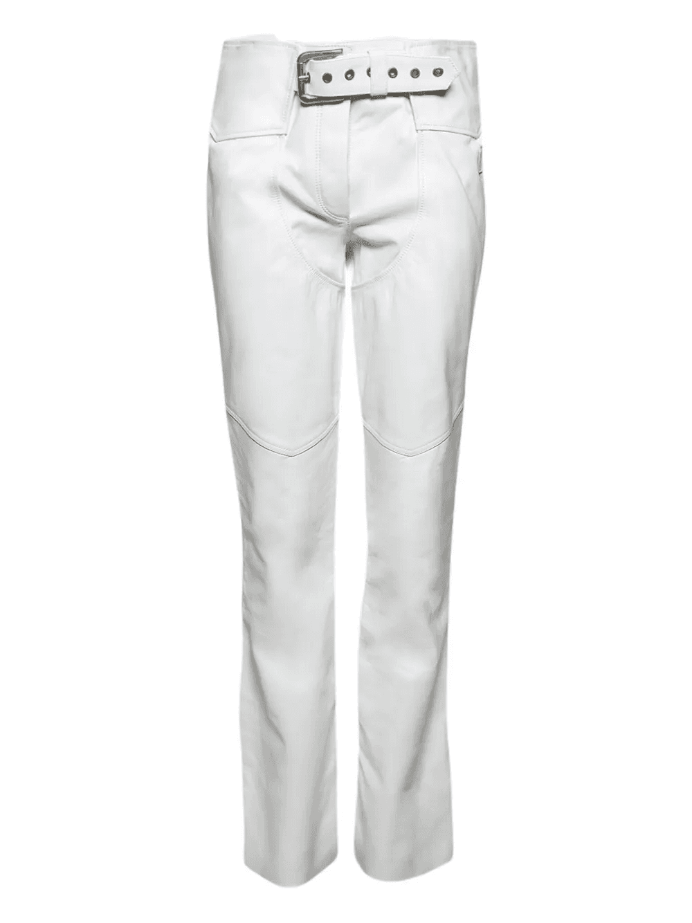 belted leather trousers - Image 1