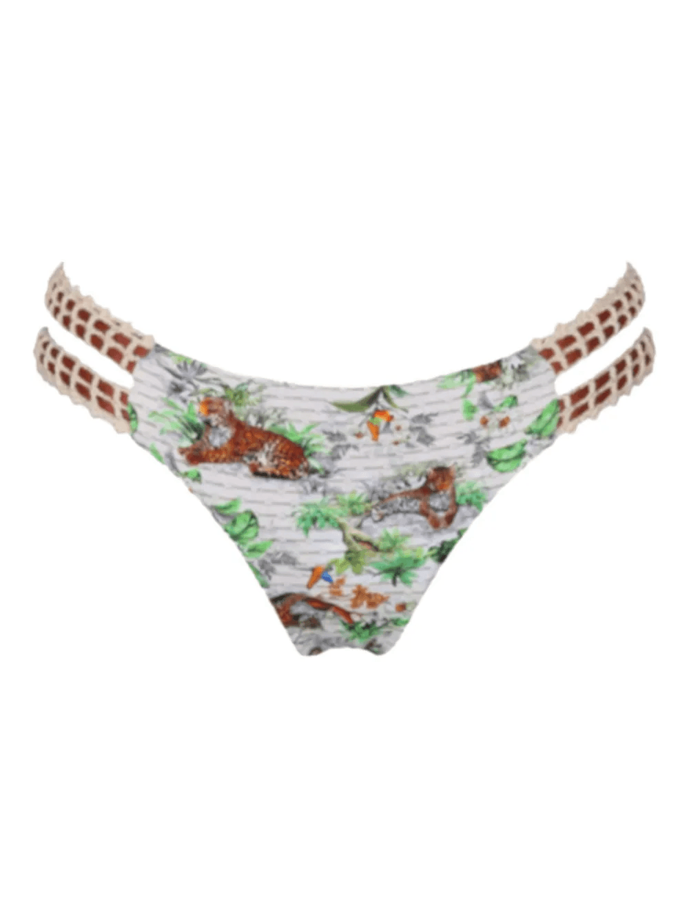 Kuchi crochet-detail bikini bottoms - Image 1