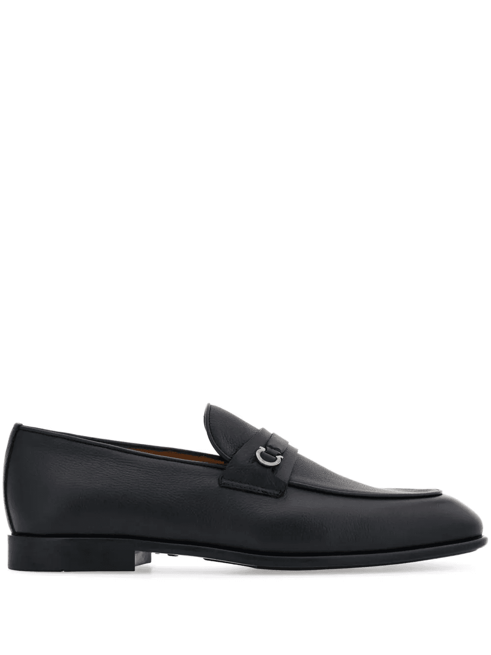 Gancini-plaque leather loafers - Image 1