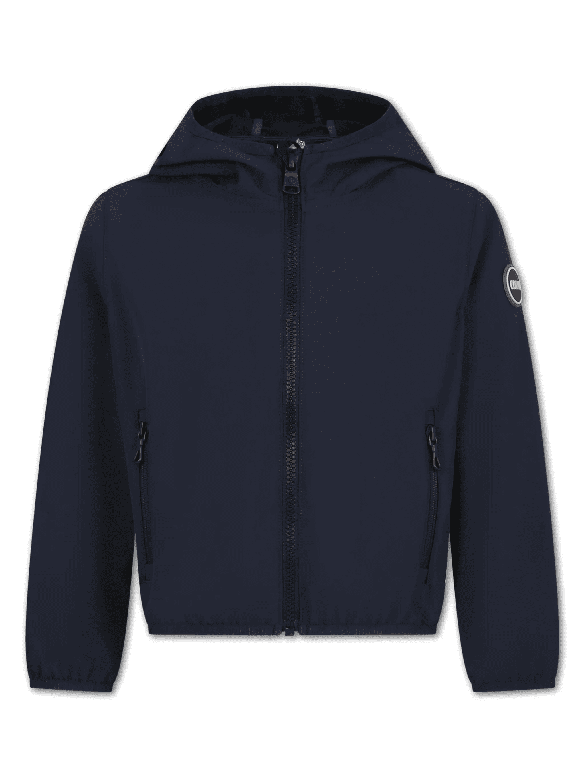 logo-appliqué hooded jacket - Image 1