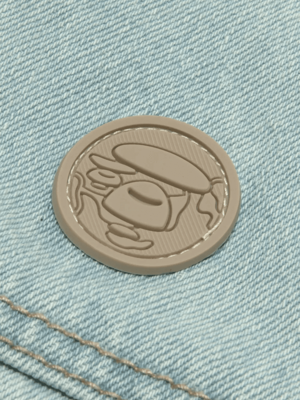 hooded denim jacket — Image 4