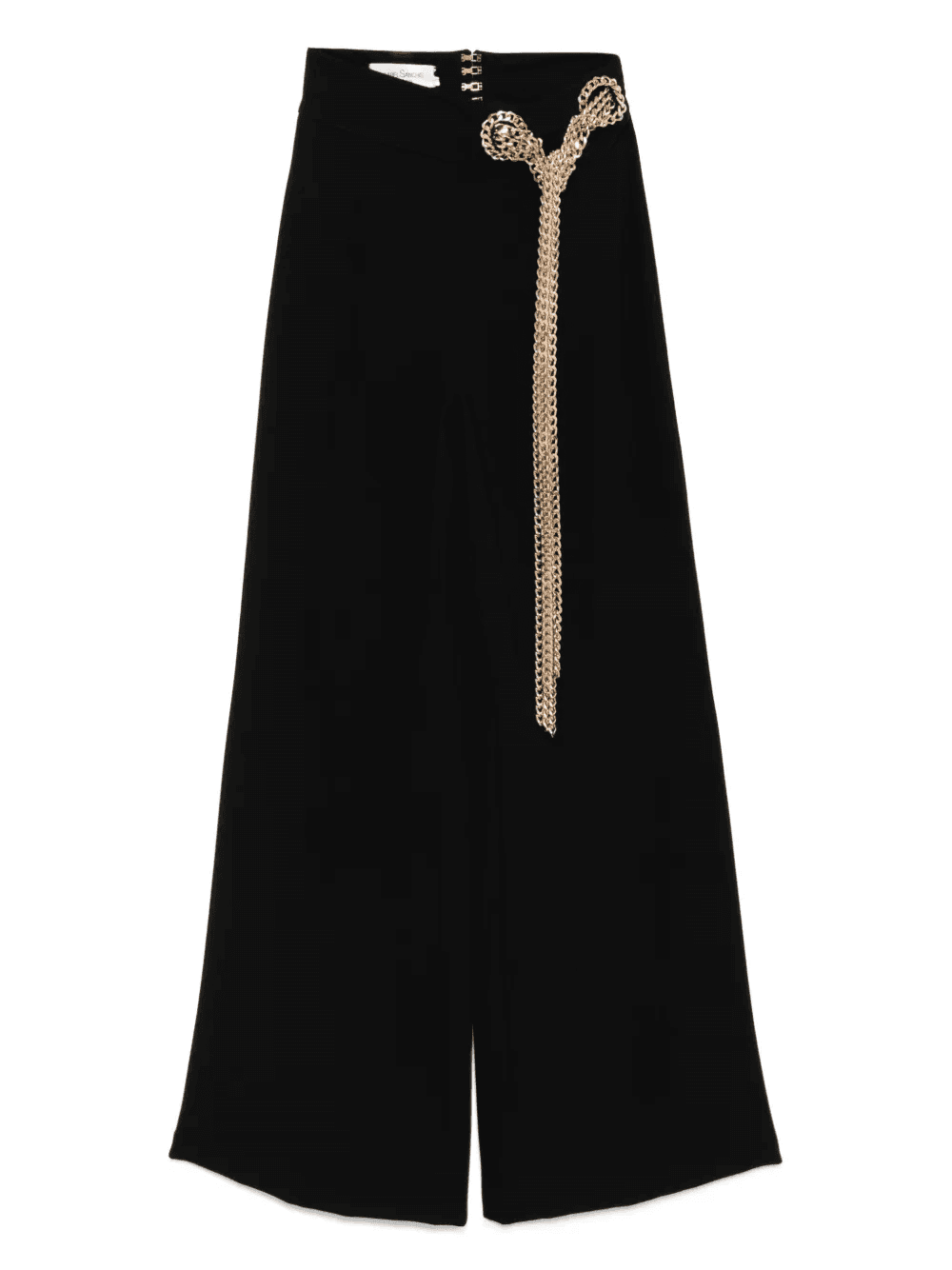 chain-detail palazzo trousers - Image 1