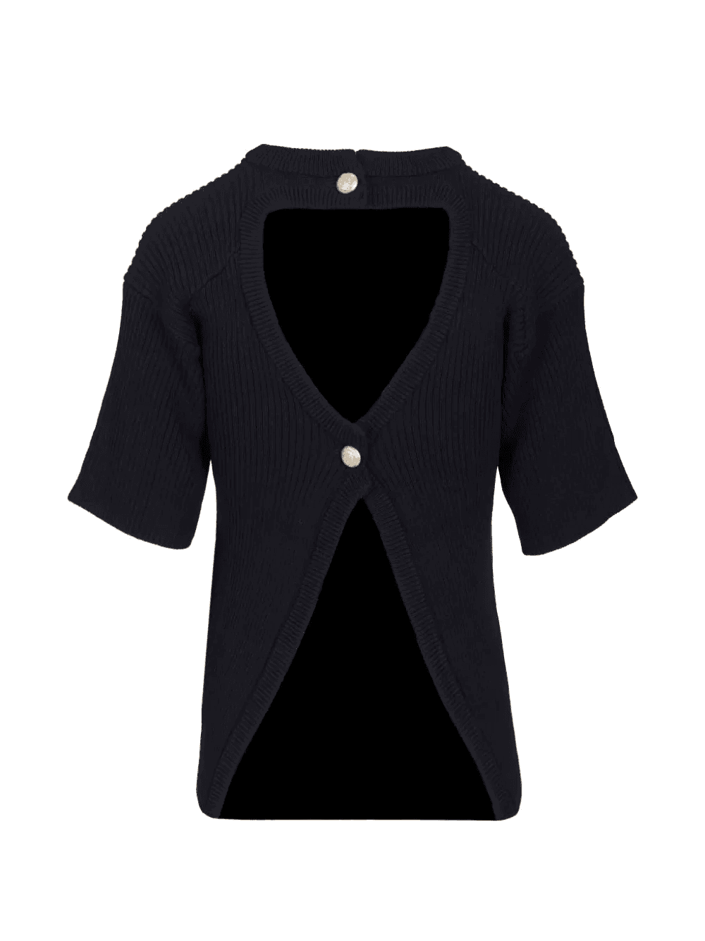 ribbed button top - Image 1