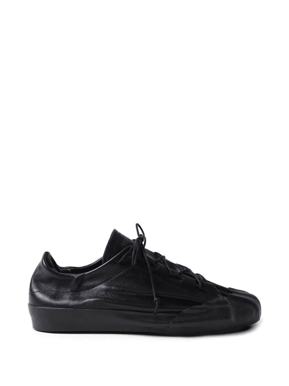 low-top leather sneakers - Image 1